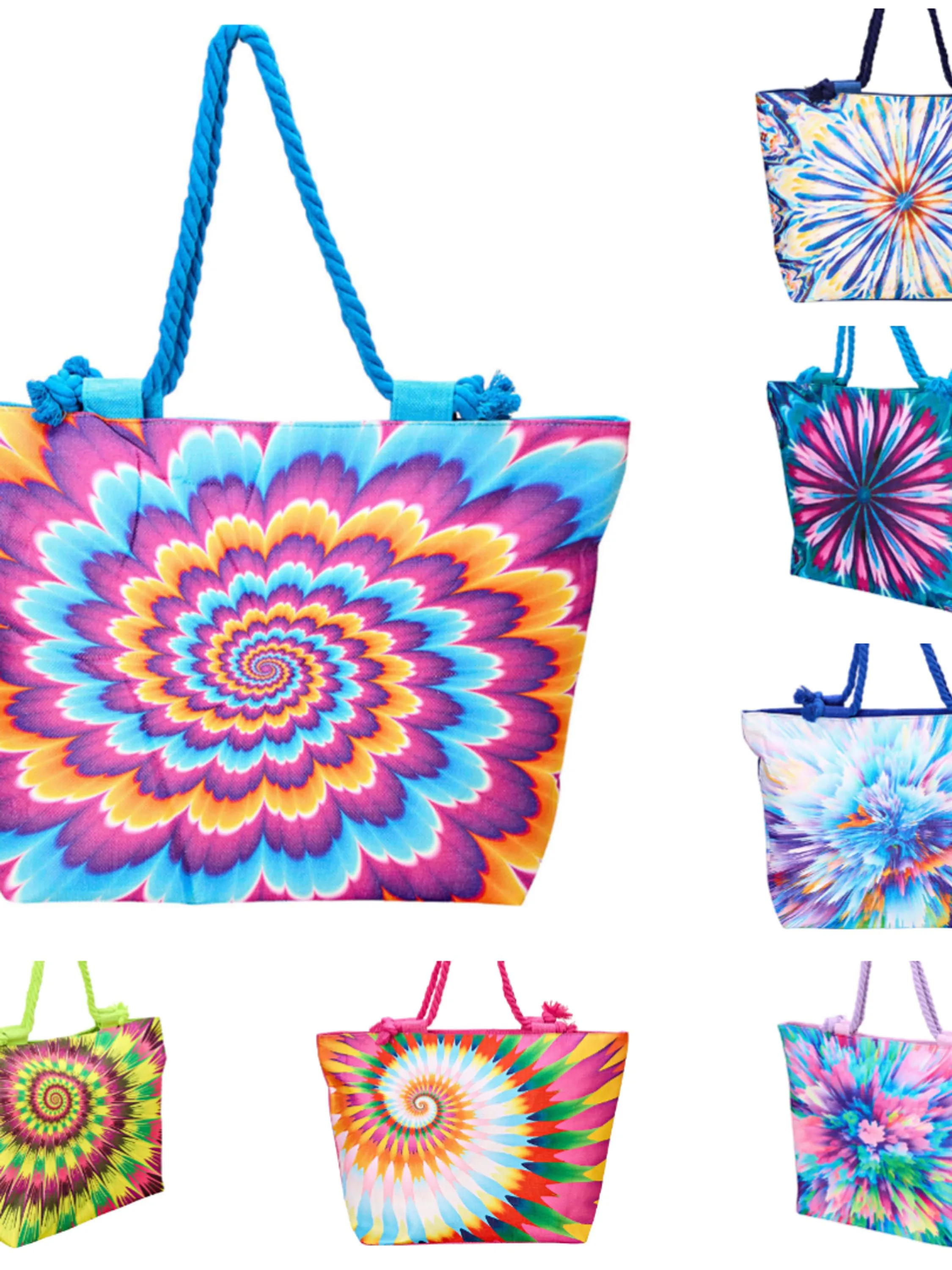 BOLSA DE PRAIA ESTAMPADA FEMININA 6 PEÇAS - KD-1