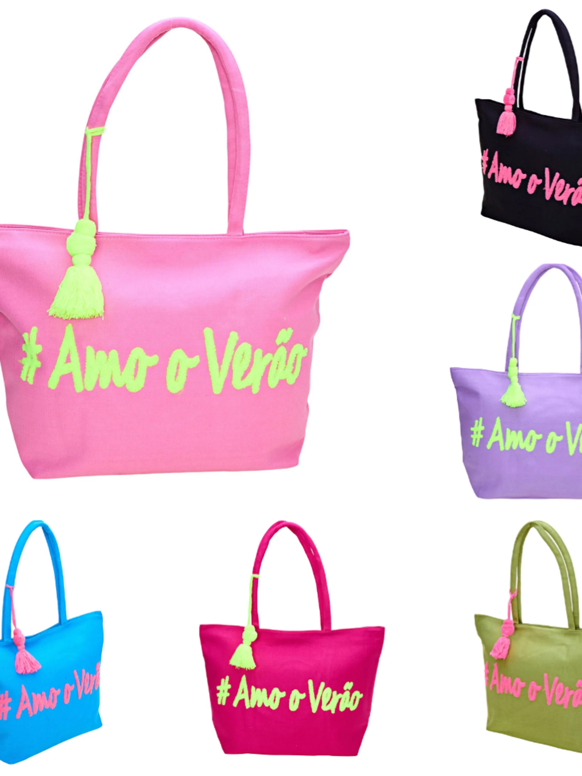 BOLSA DE PRAIA ESTAMPADA FEMININA 6 PEÇAS - KD-3