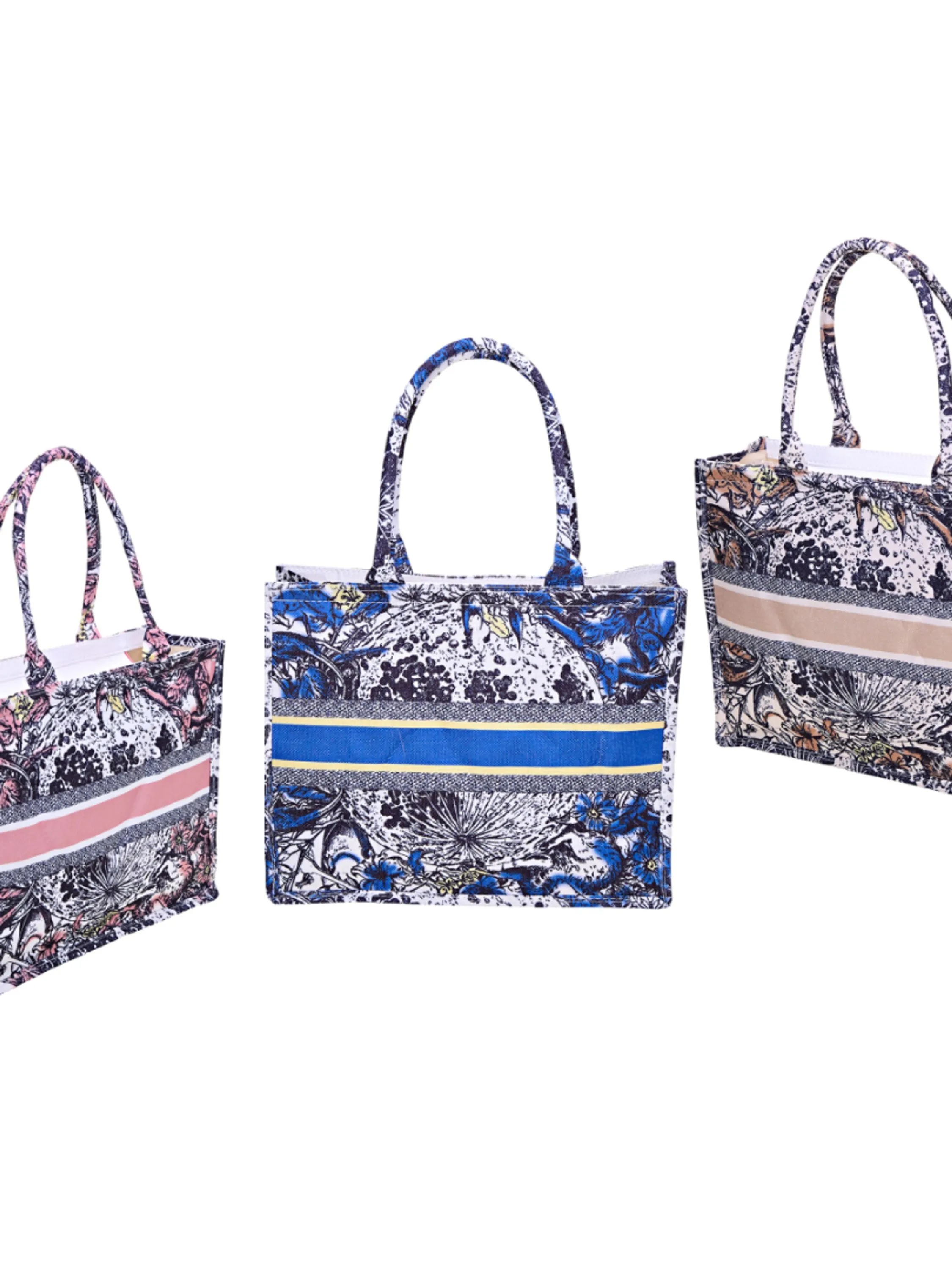 BOLSA DE PRAIA ESTAMPADA FEMININA 6 PEÇAS - S58