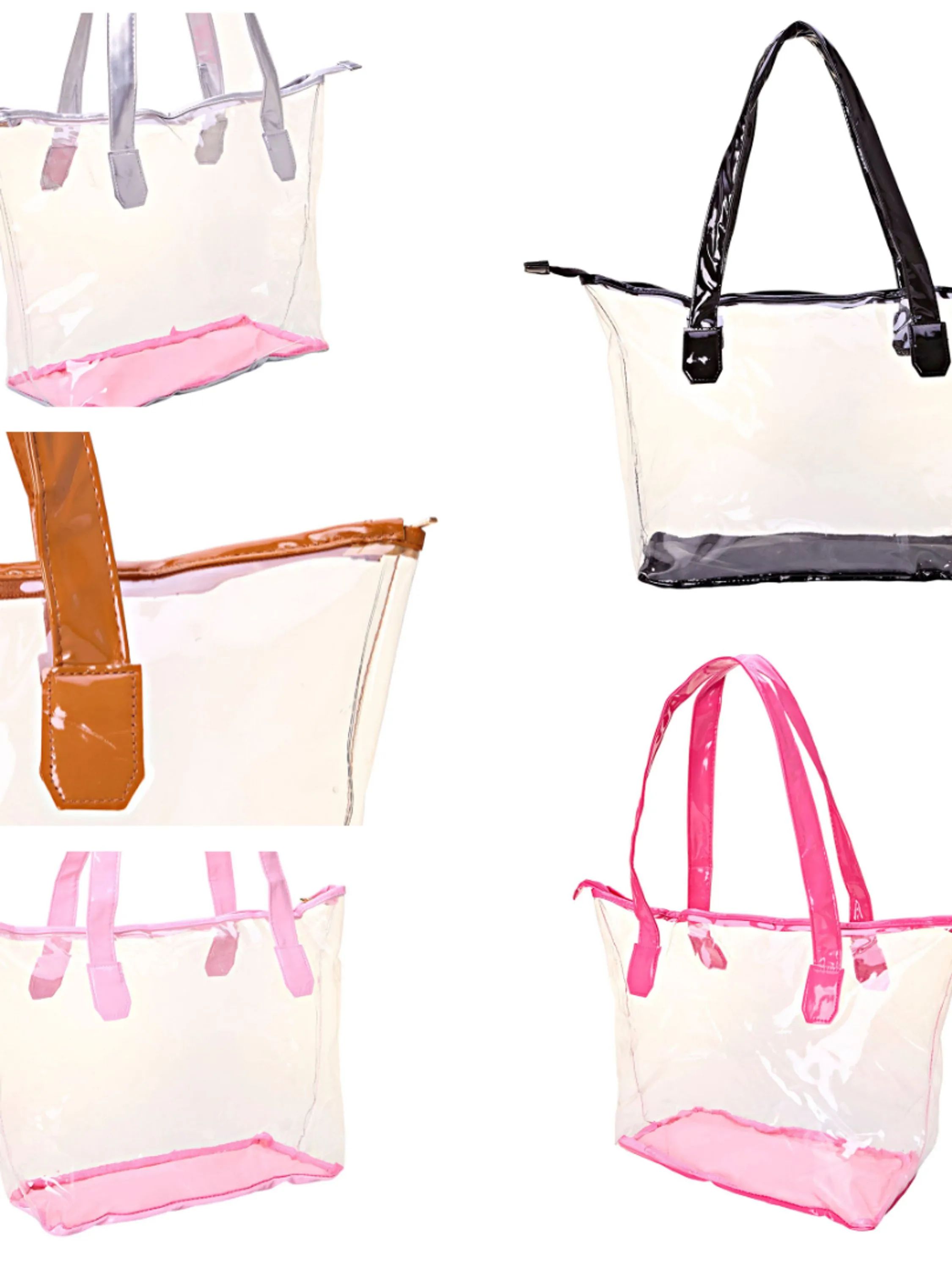 BOLSA DE PRAIA TRANSPARENTE FEMININA 6 PEÇAS - 71