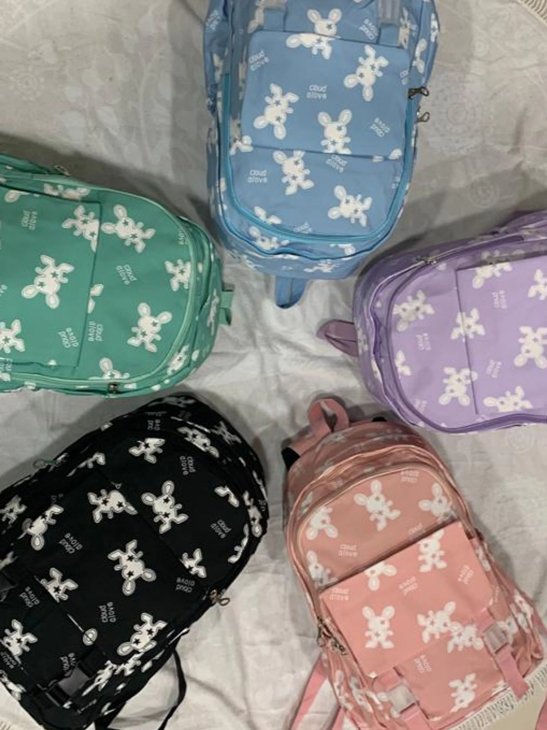 MOCHILA ESCOLA FEMININA ESTAMPADA 6 PEÇAS - FF59