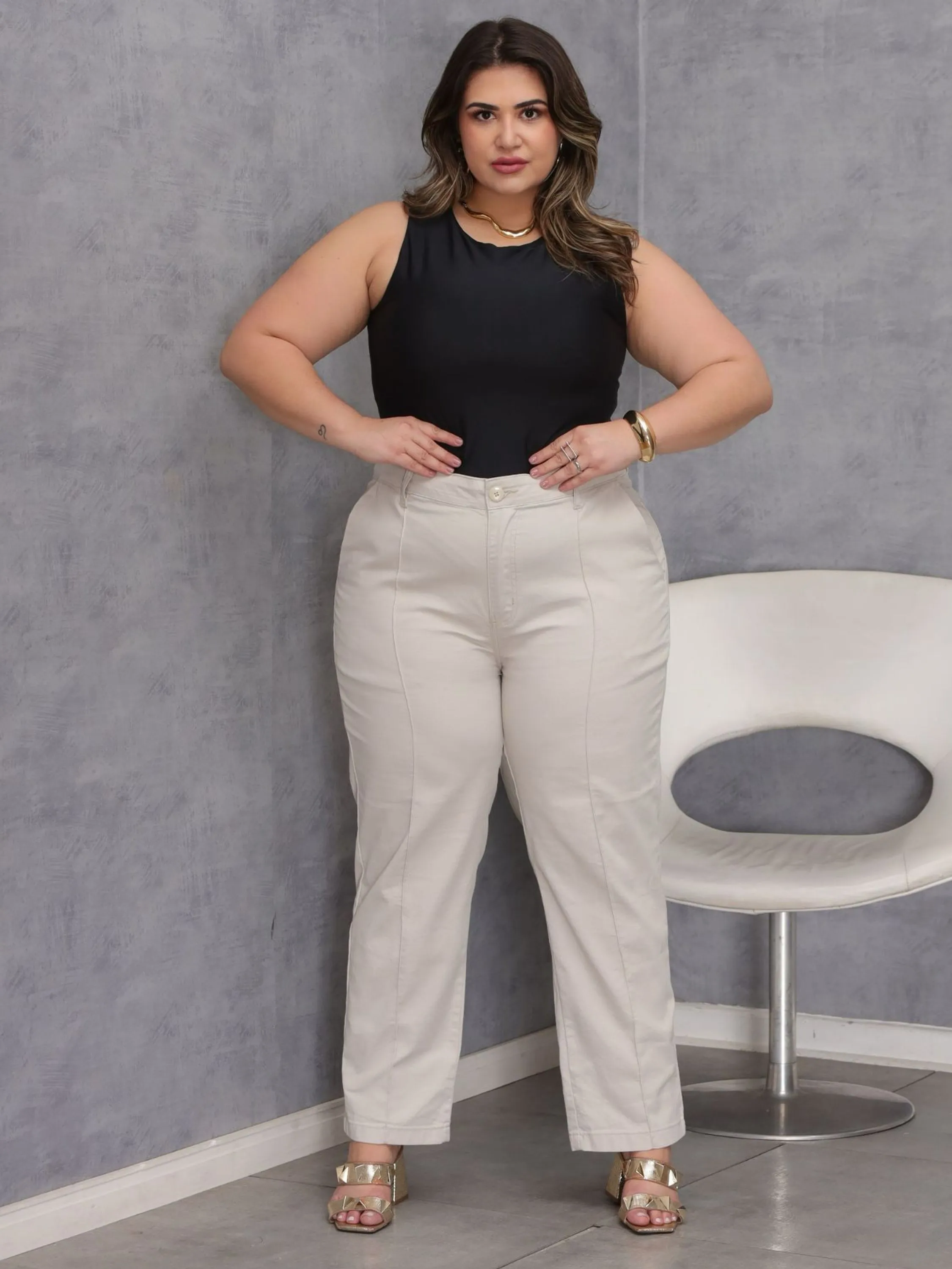 Calça Alfaiataria Plus Size