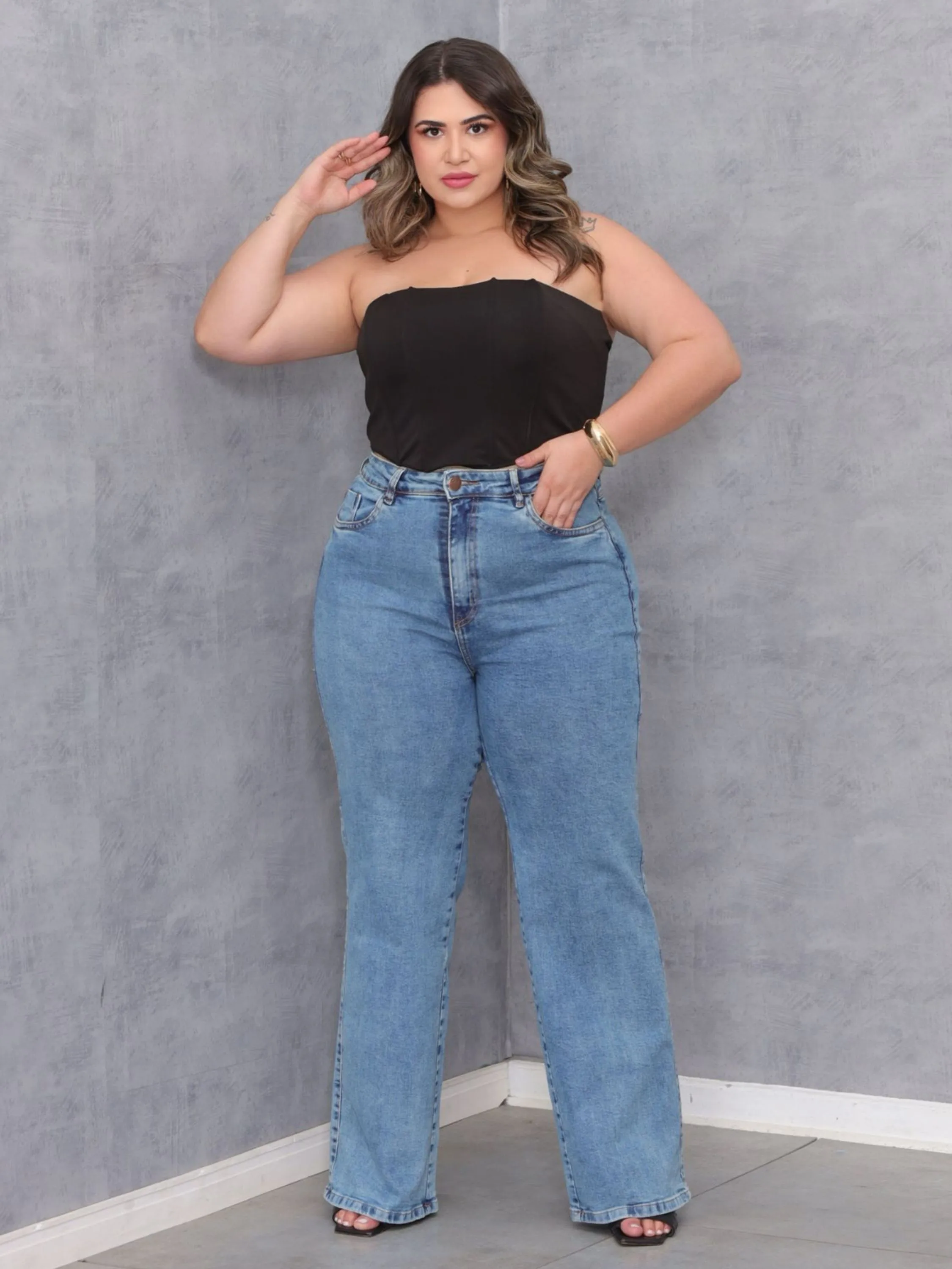 Calça Wide Leg Plus size