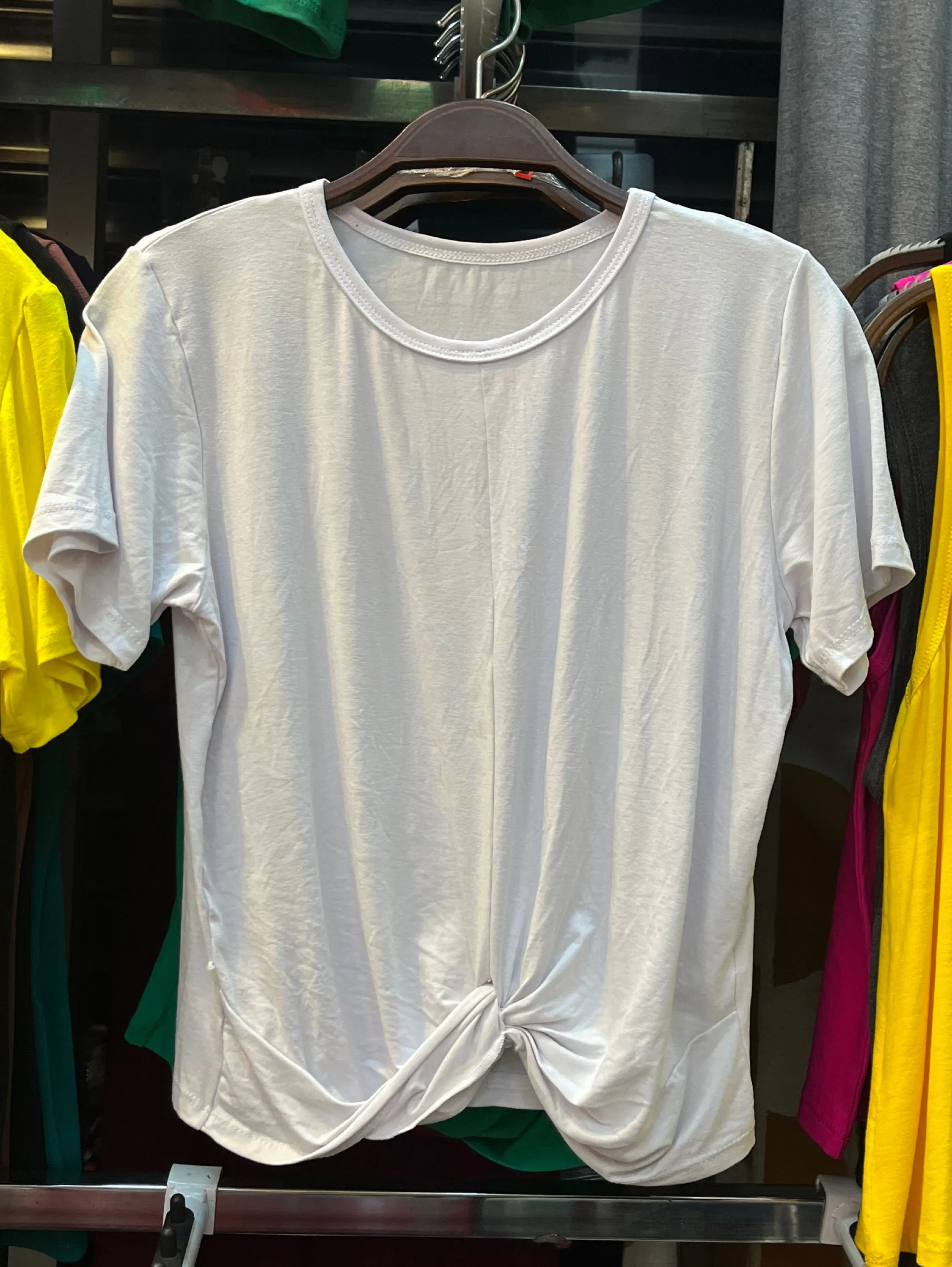 Blusa com no manga curta