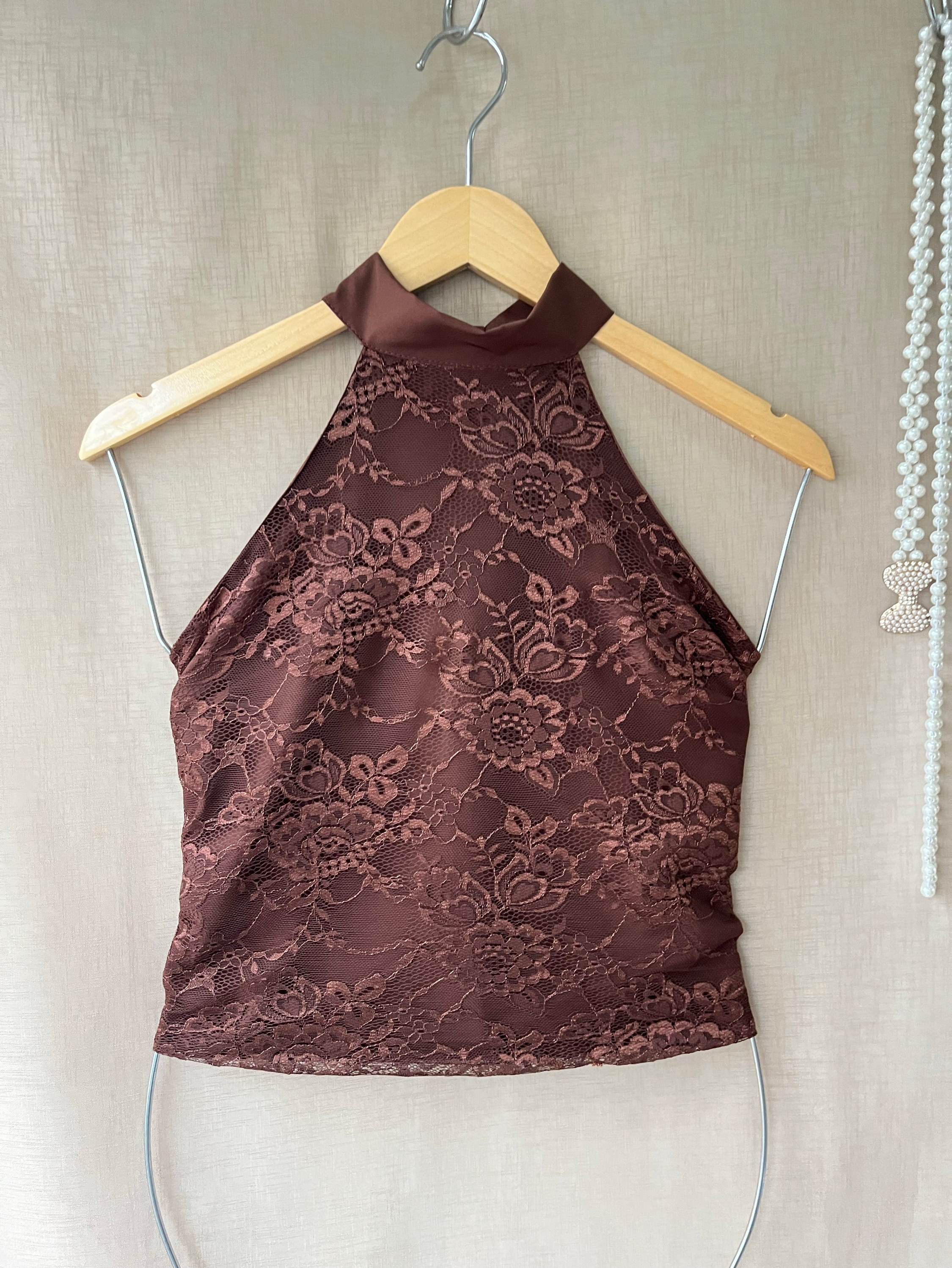 Cropped gola alta de marra Costa R303