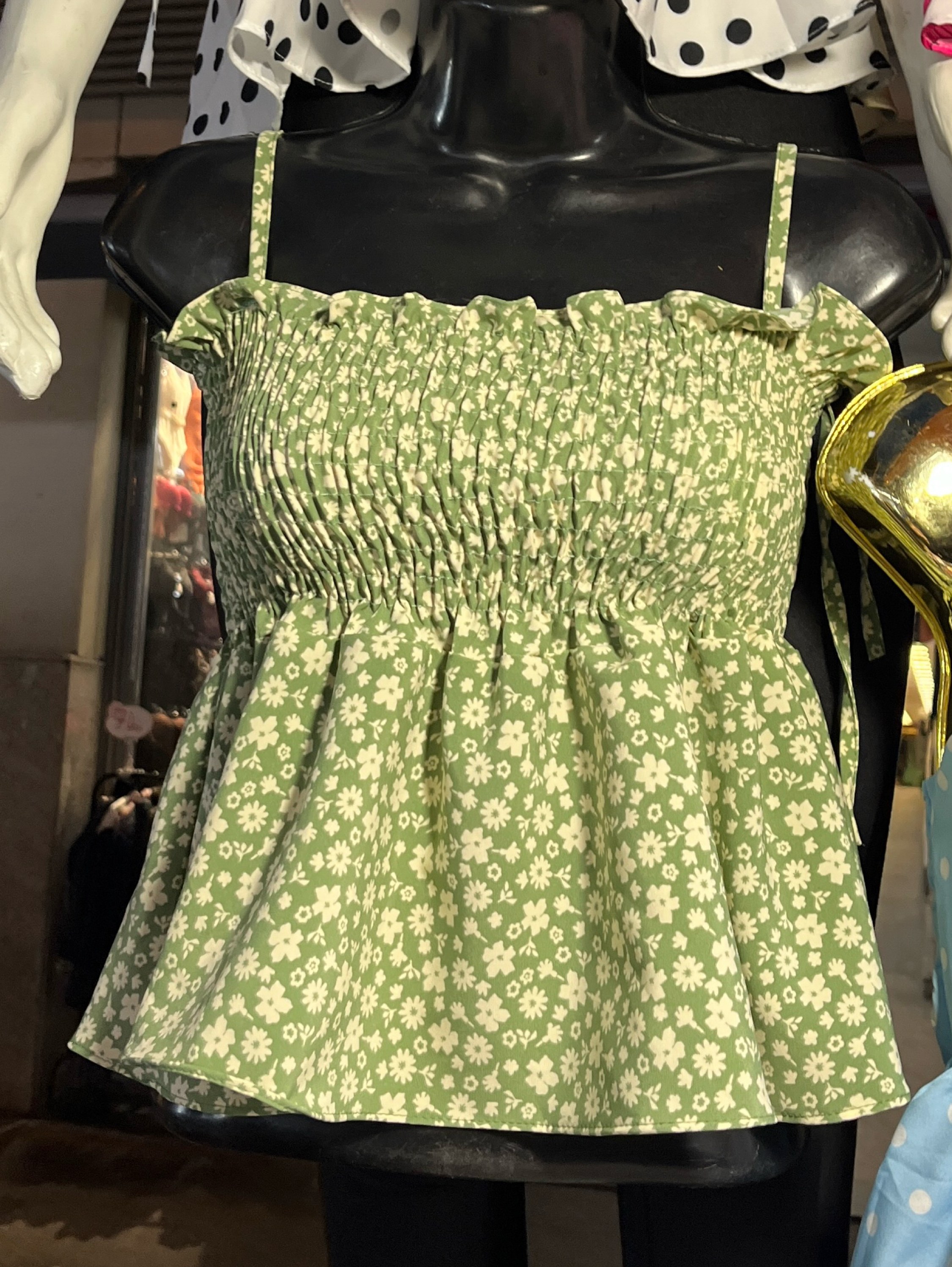 Cropped de Alça com elástico com estampa