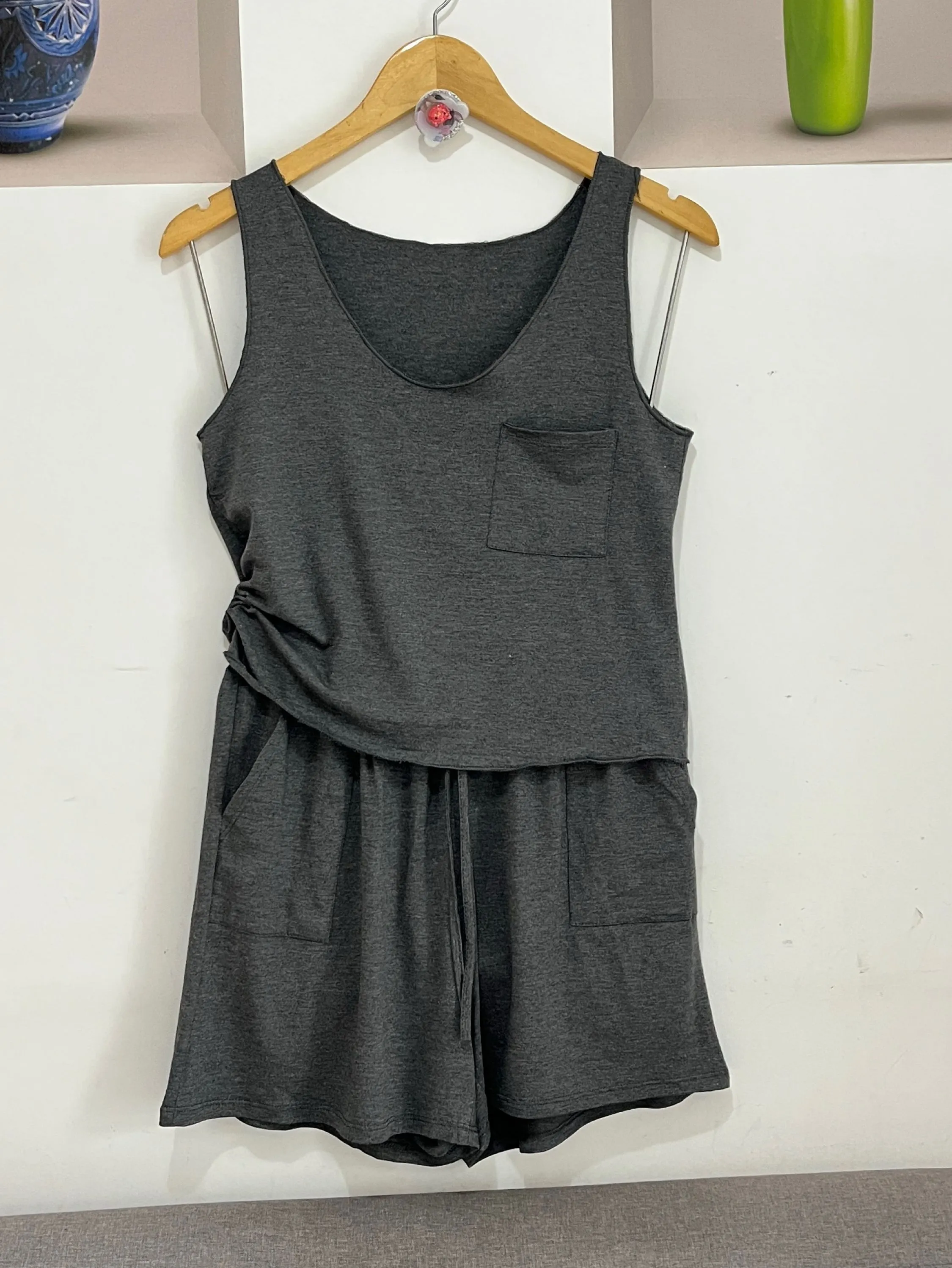 Conjunto fru-fru e short