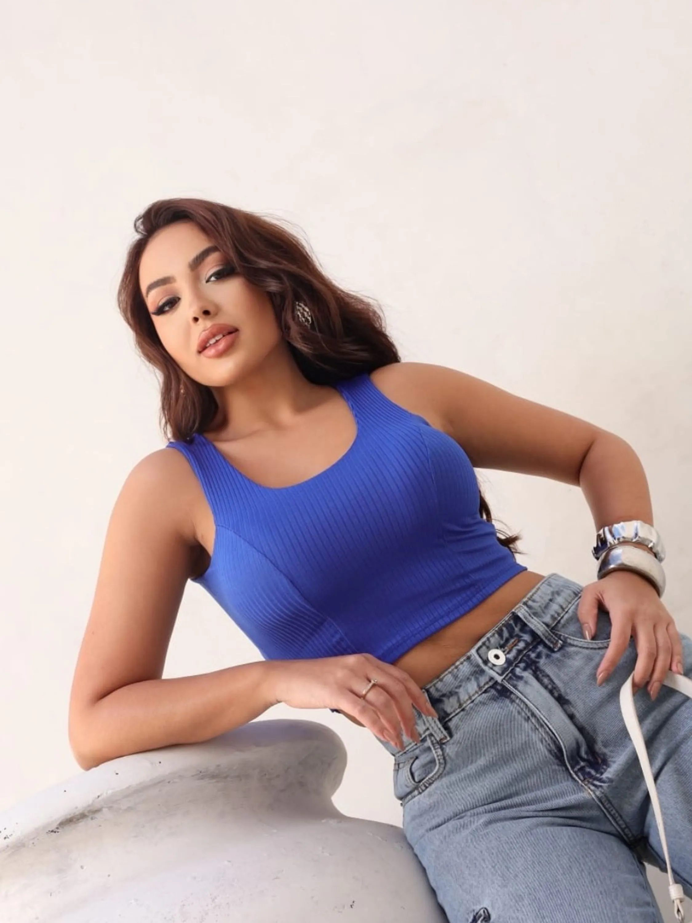 Cropped  regata aberta nas costas com bojo