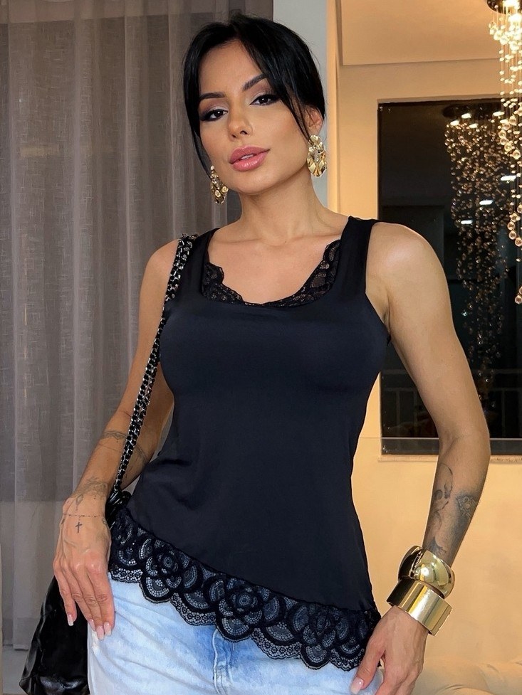 Regata renda  com bojo