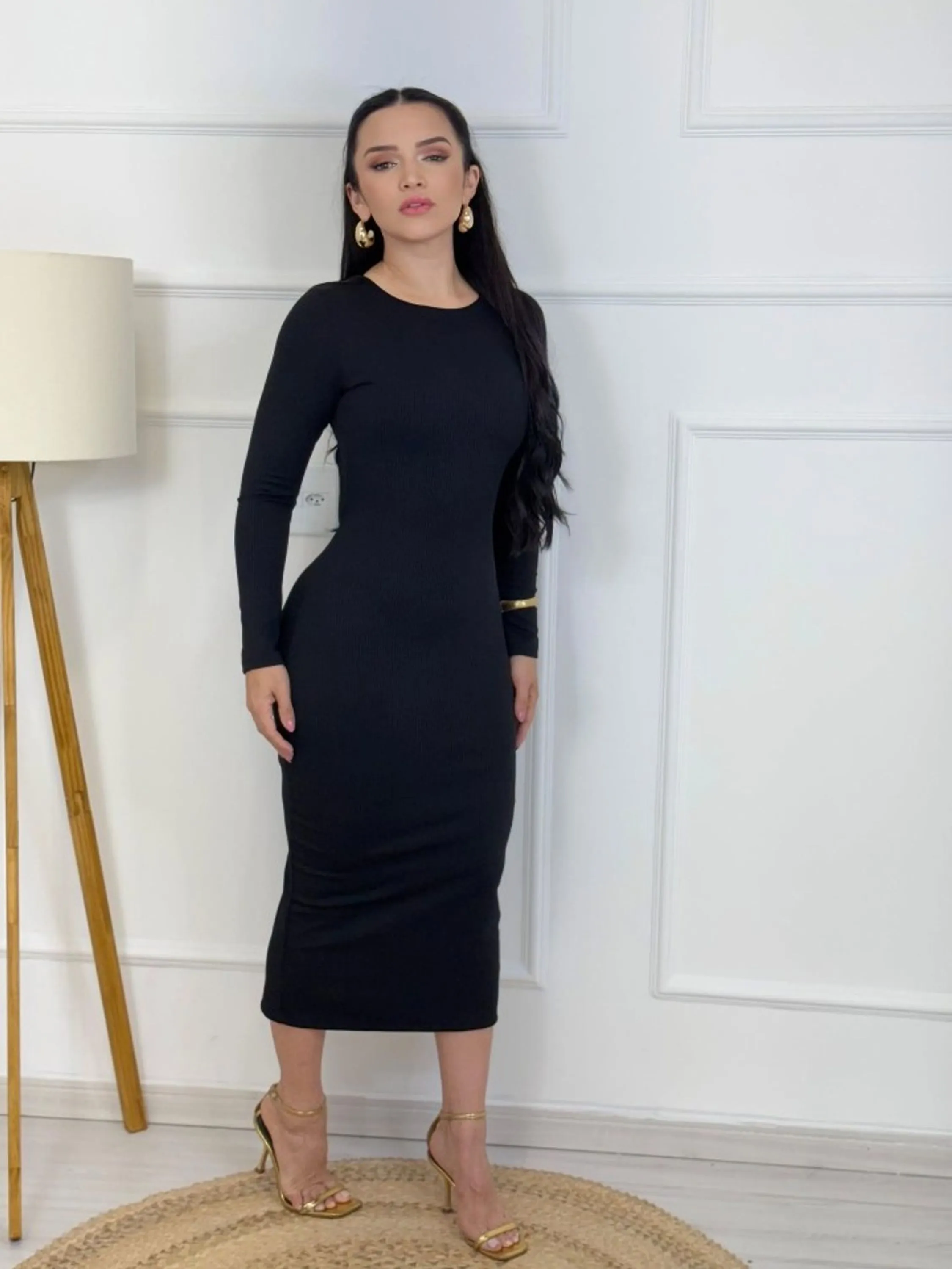 Vestido canelado Anaruga