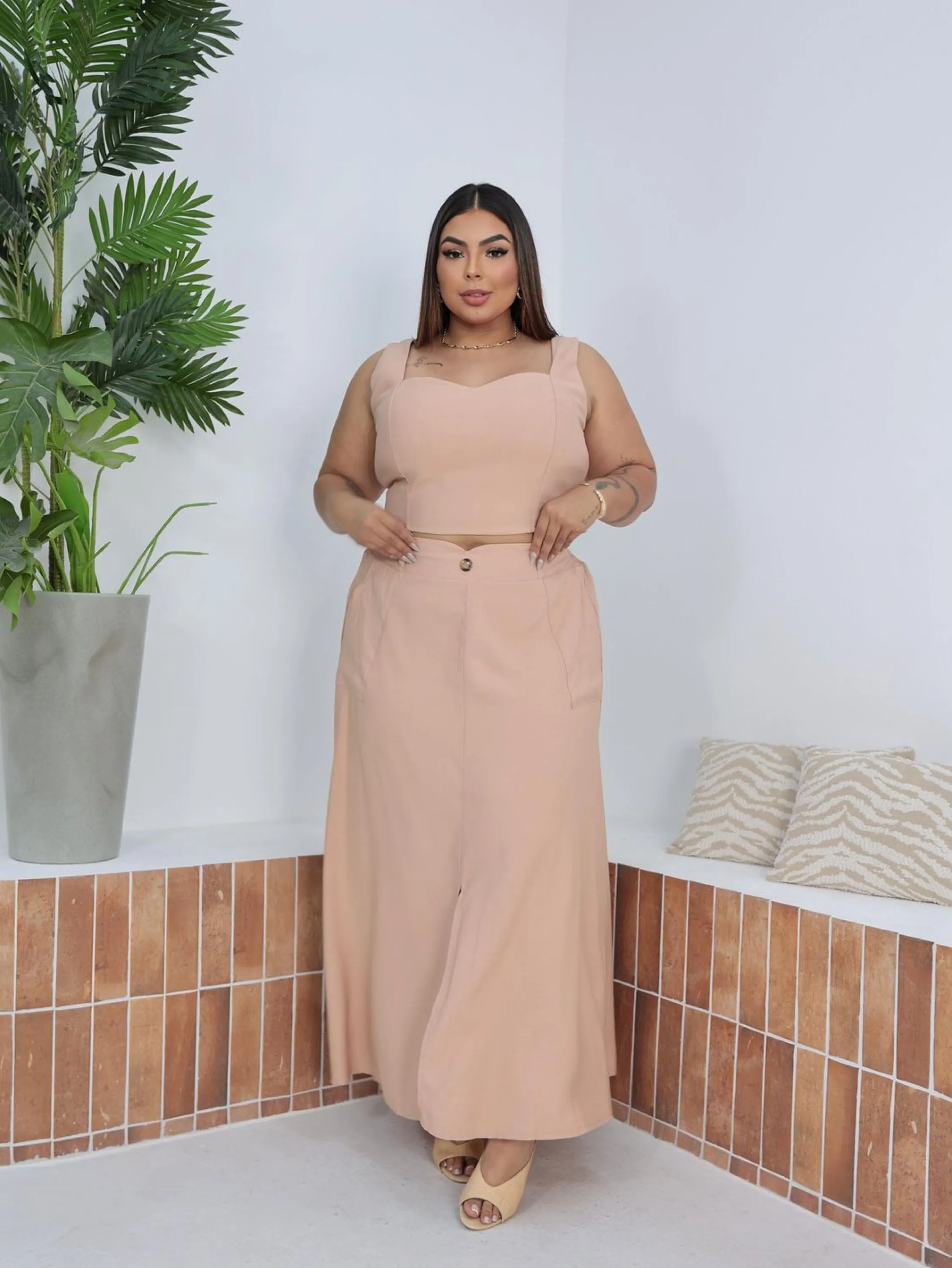 Conjunto Mila Moda Feminina Plus Size