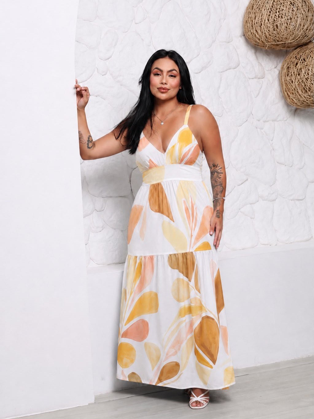 Vestido Longuete estampado