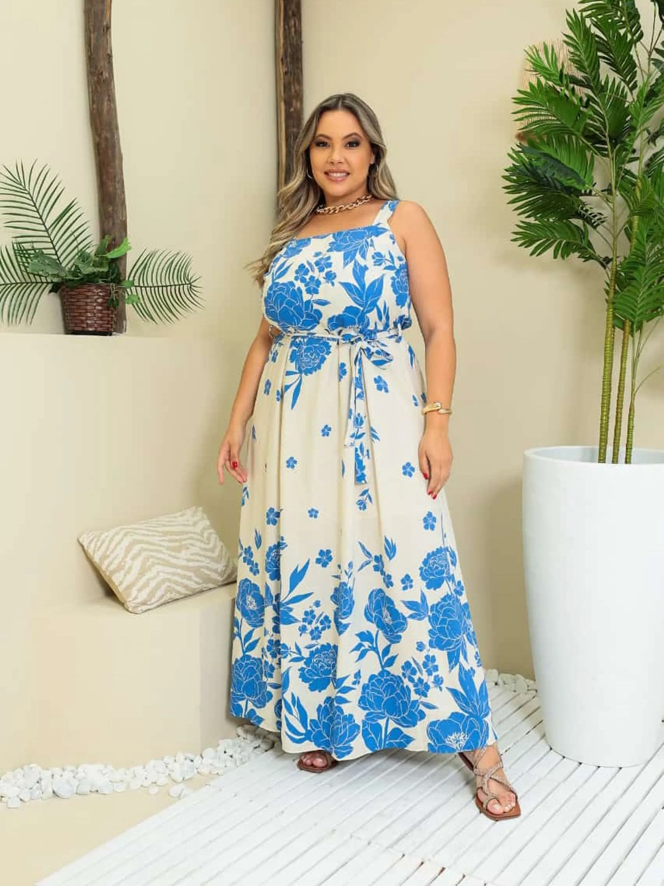 Vestido longo Plus size