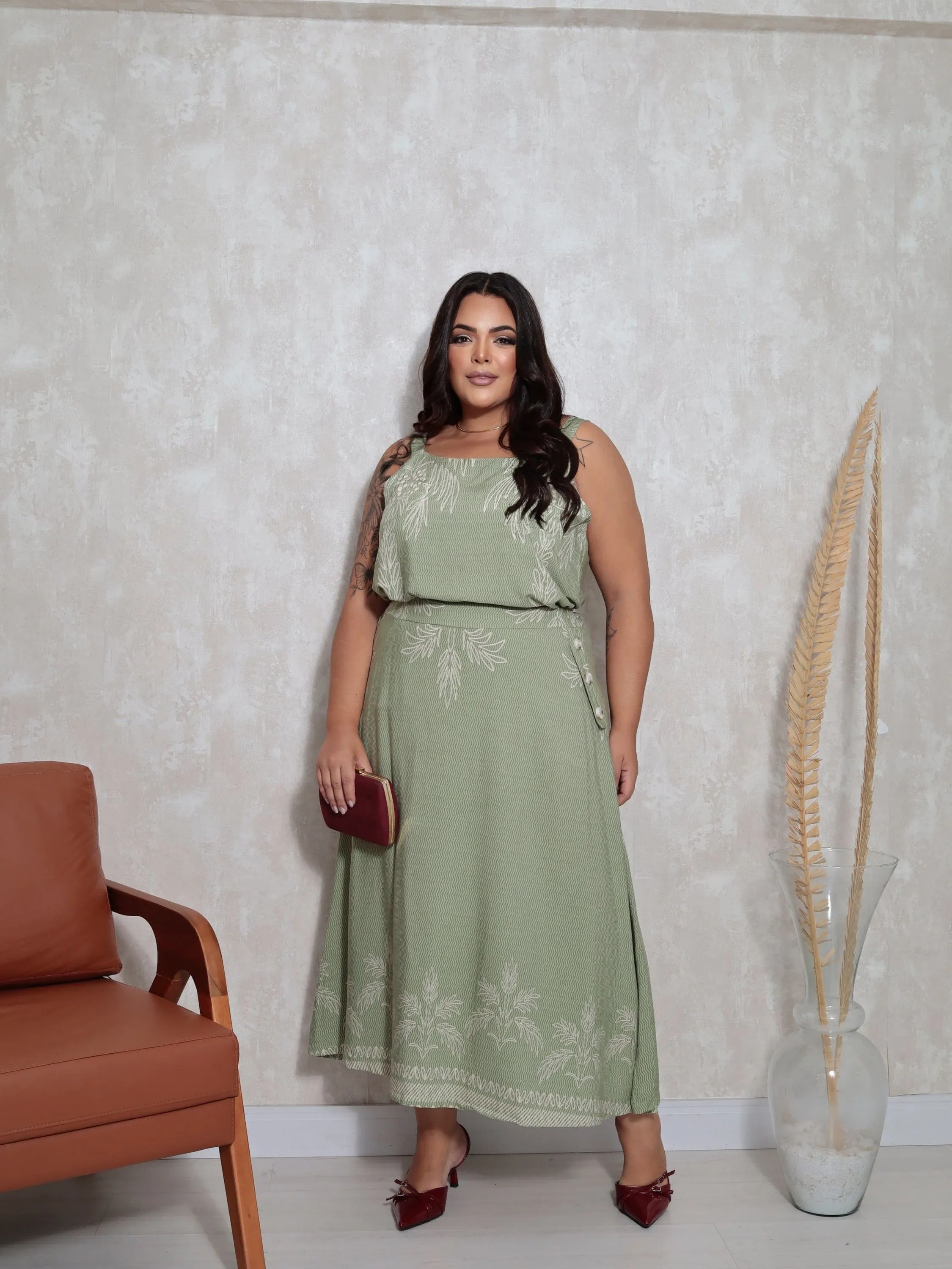 Conjunto de saia plus