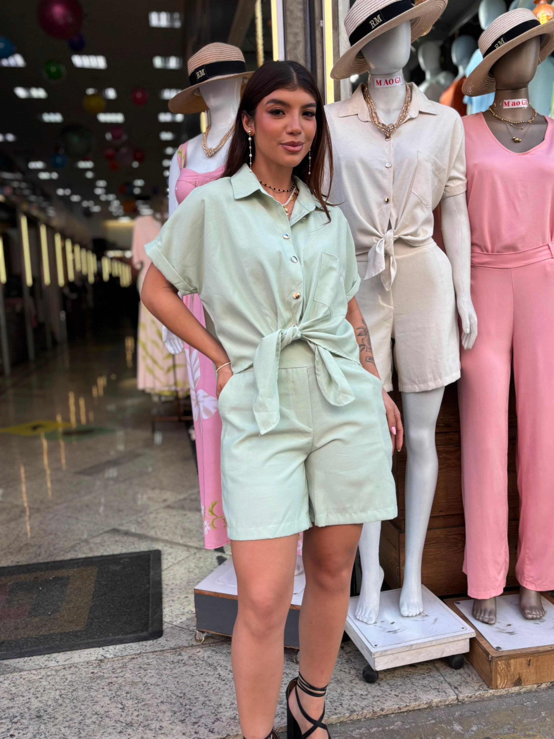 Conjunto Camisa Botões
