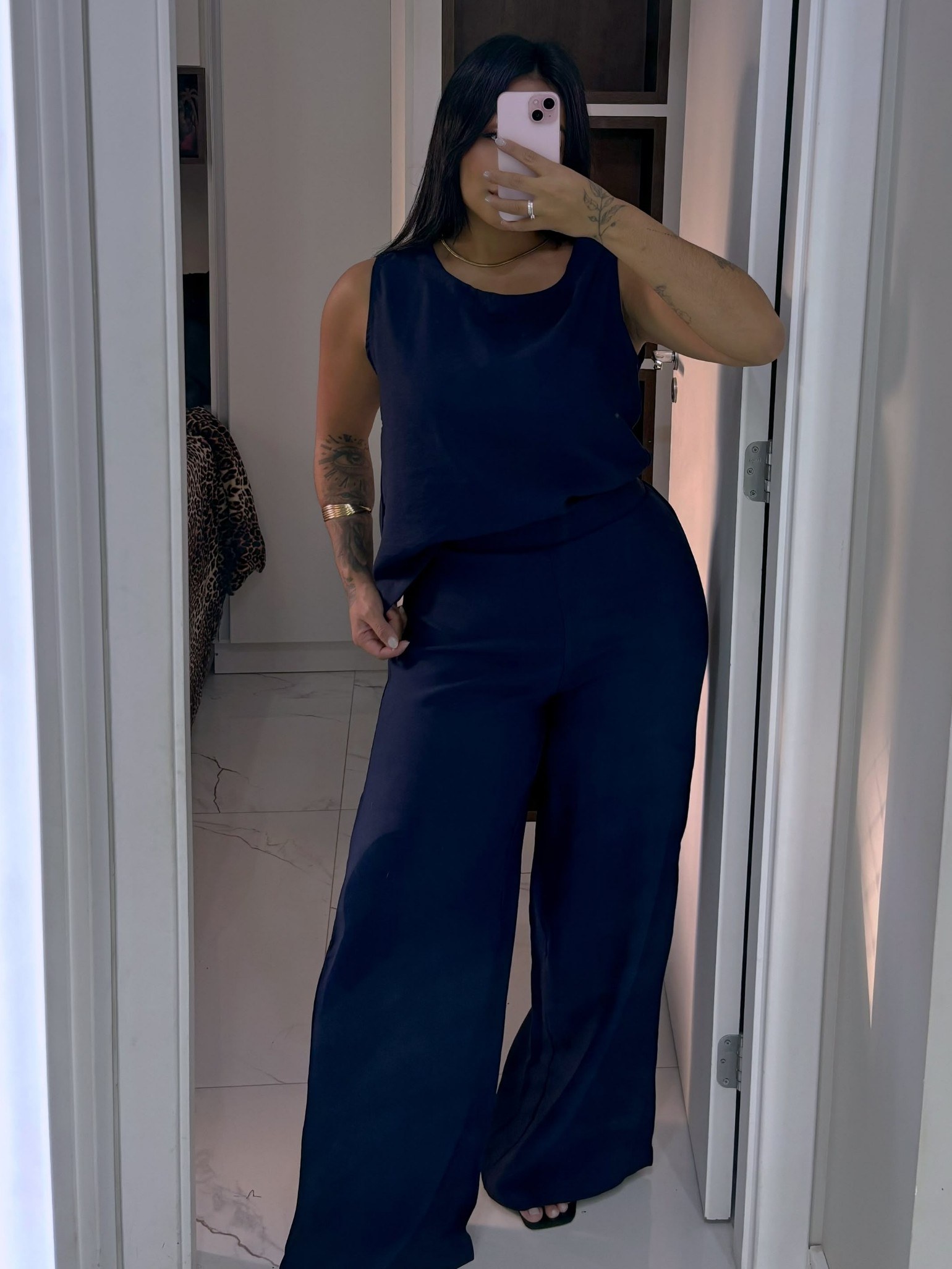Conjunto regata com fecho botão