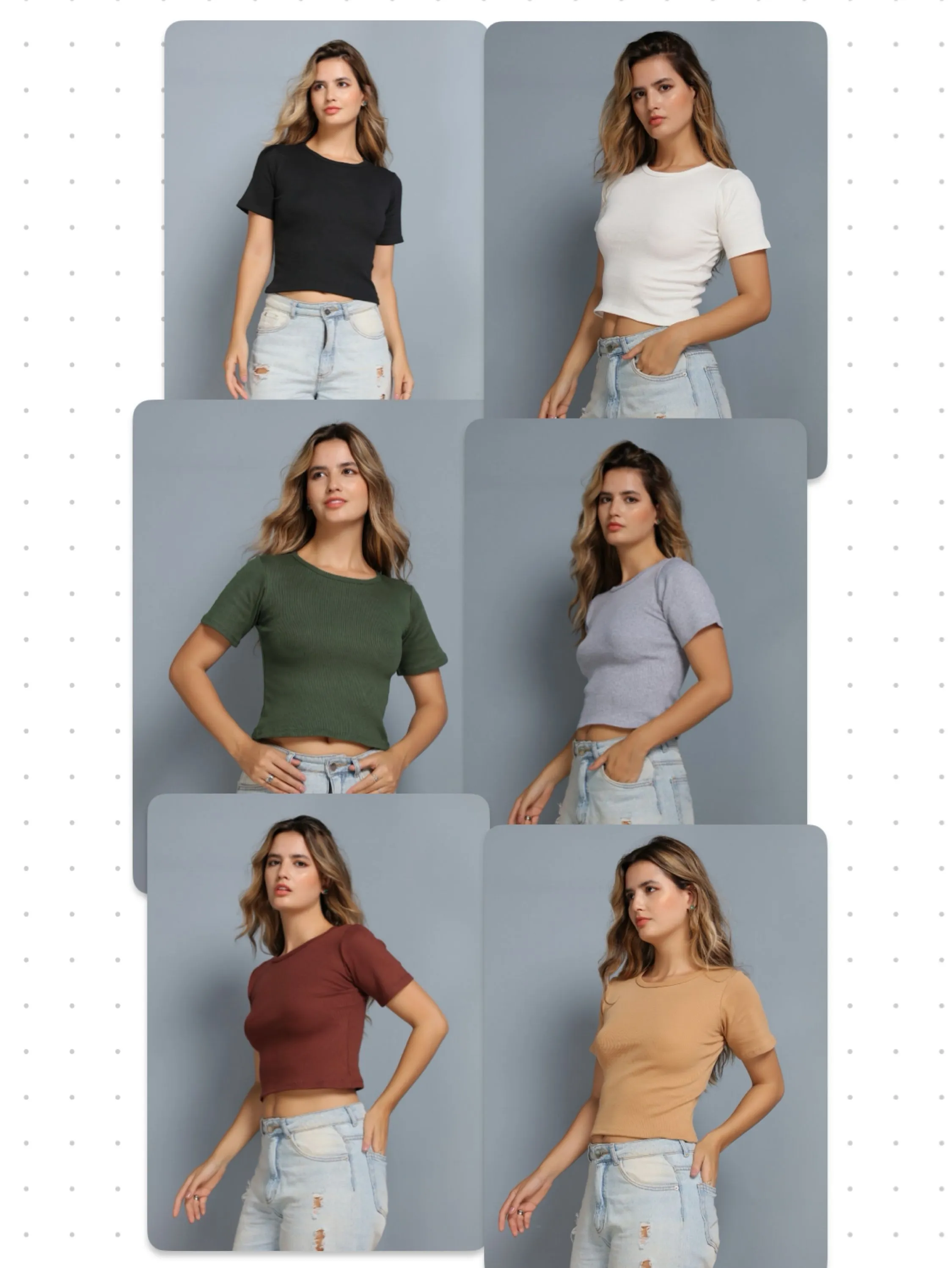 Cropped Blusa Feminina Ribana Basica Canelada Gola Basica Top Elastano