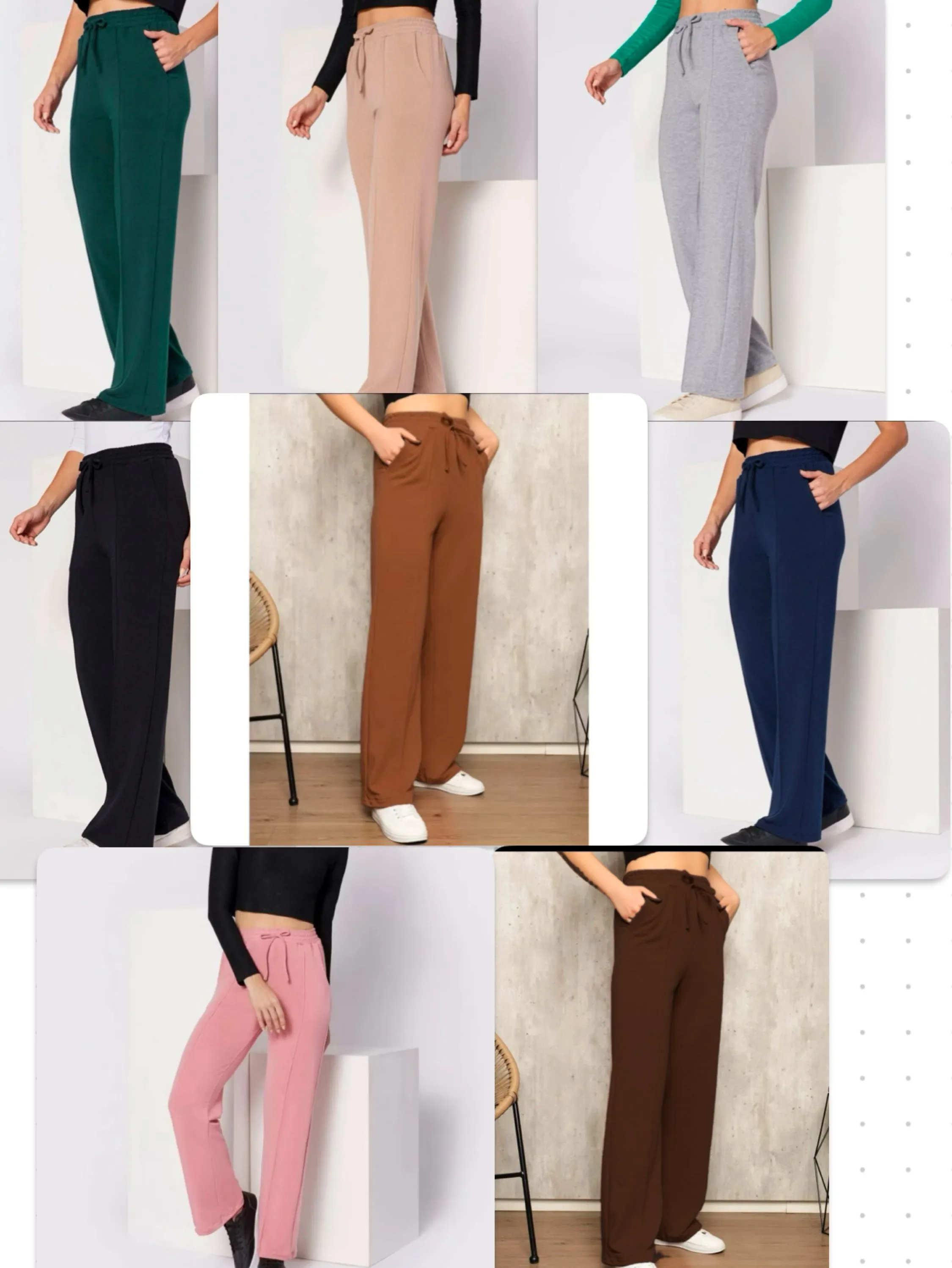 CALÇA MOLETINHO PANTALONA COM BOLSO AMPLO CONFORTÁVEL