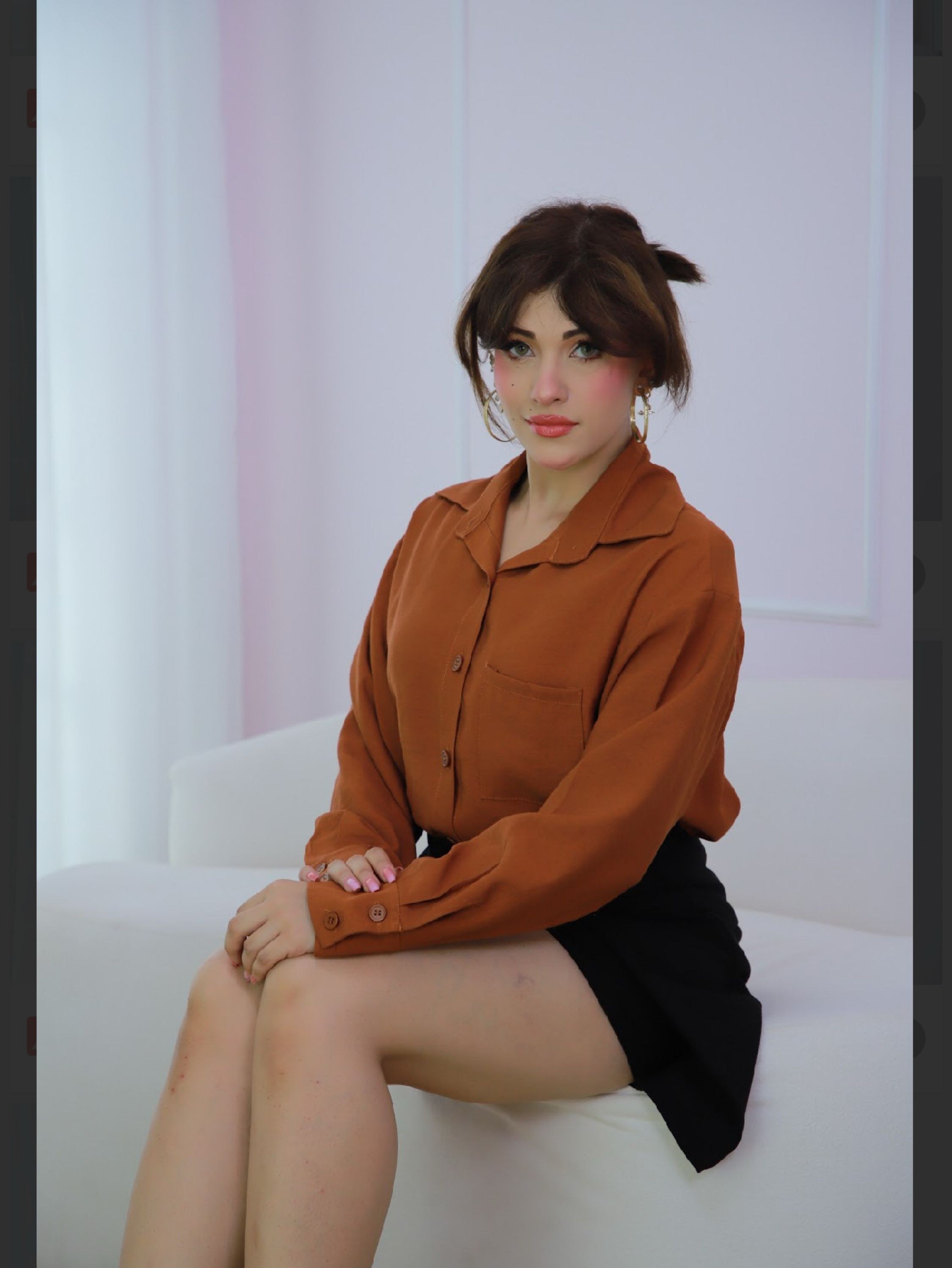 Camisa Social Manga longa de marrante Botoes e bolso