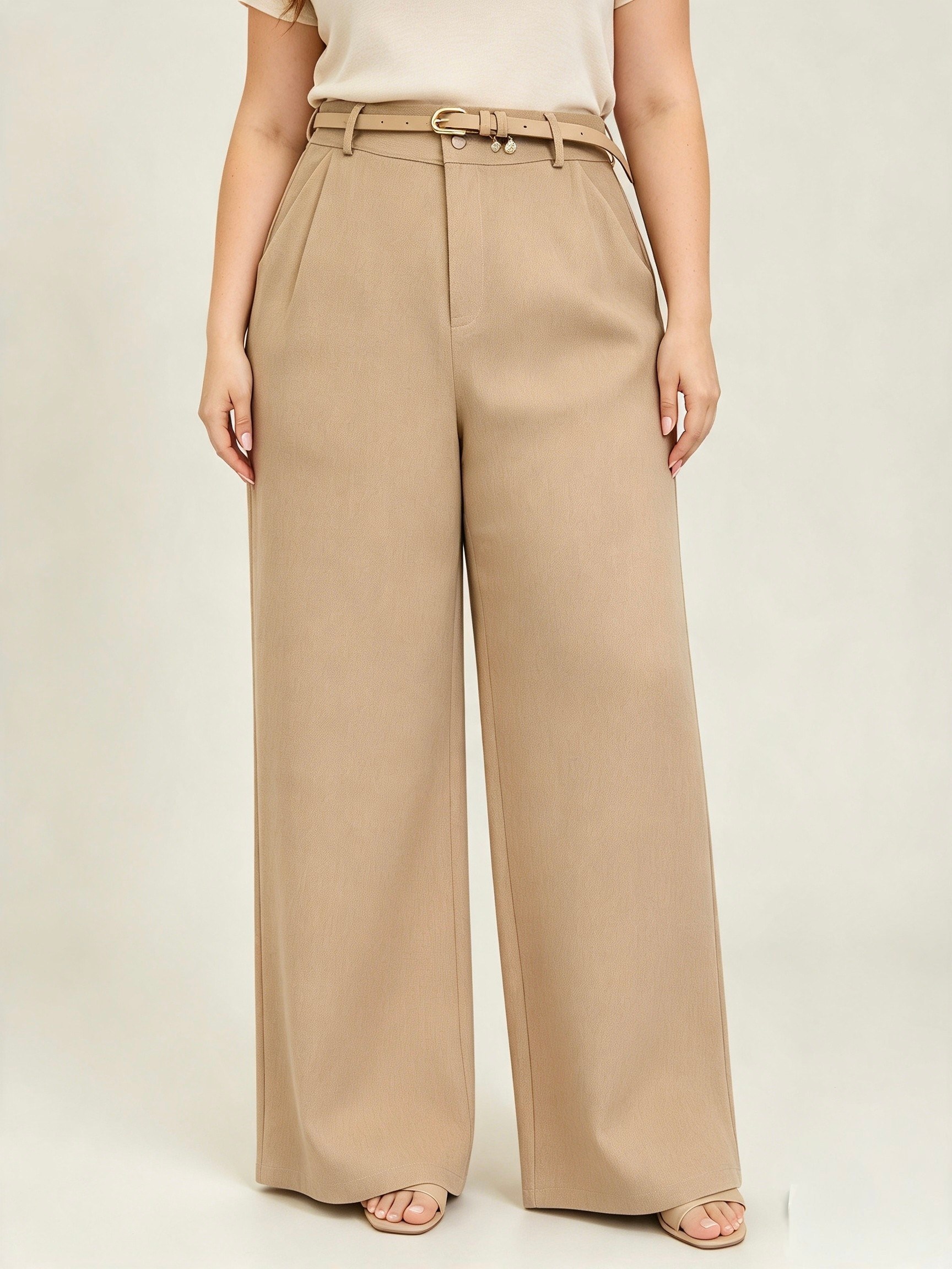 Calça plus size Pantalona Marrant femininas modas R9076
