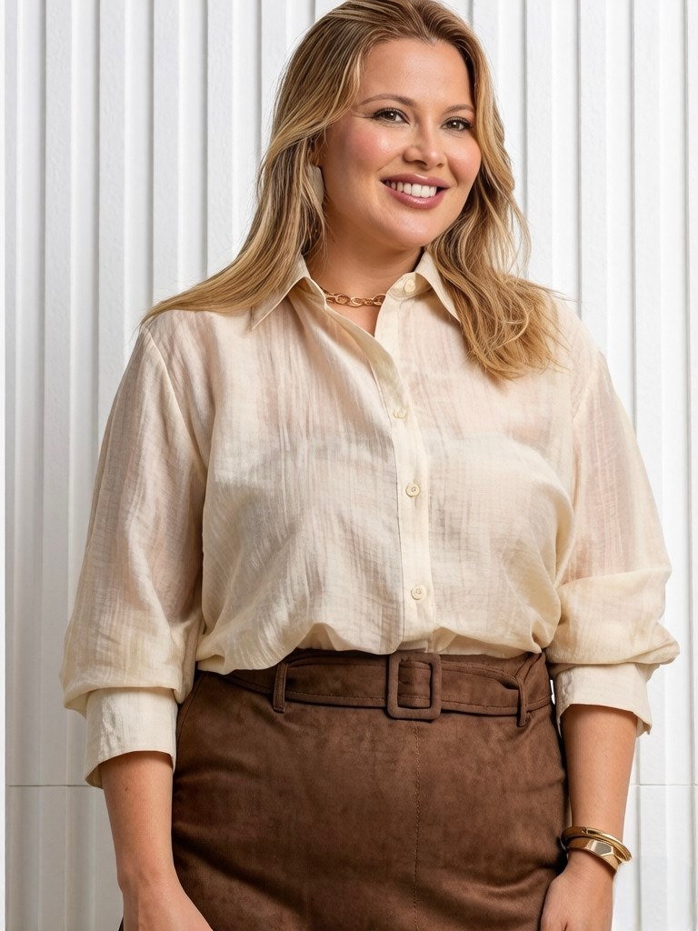 Camisa plus size viscose importado femininas modas LD03681P