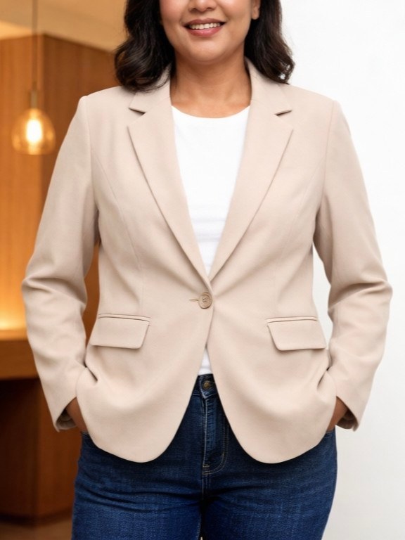 Blazar plus size importado femininas modas KYJ196