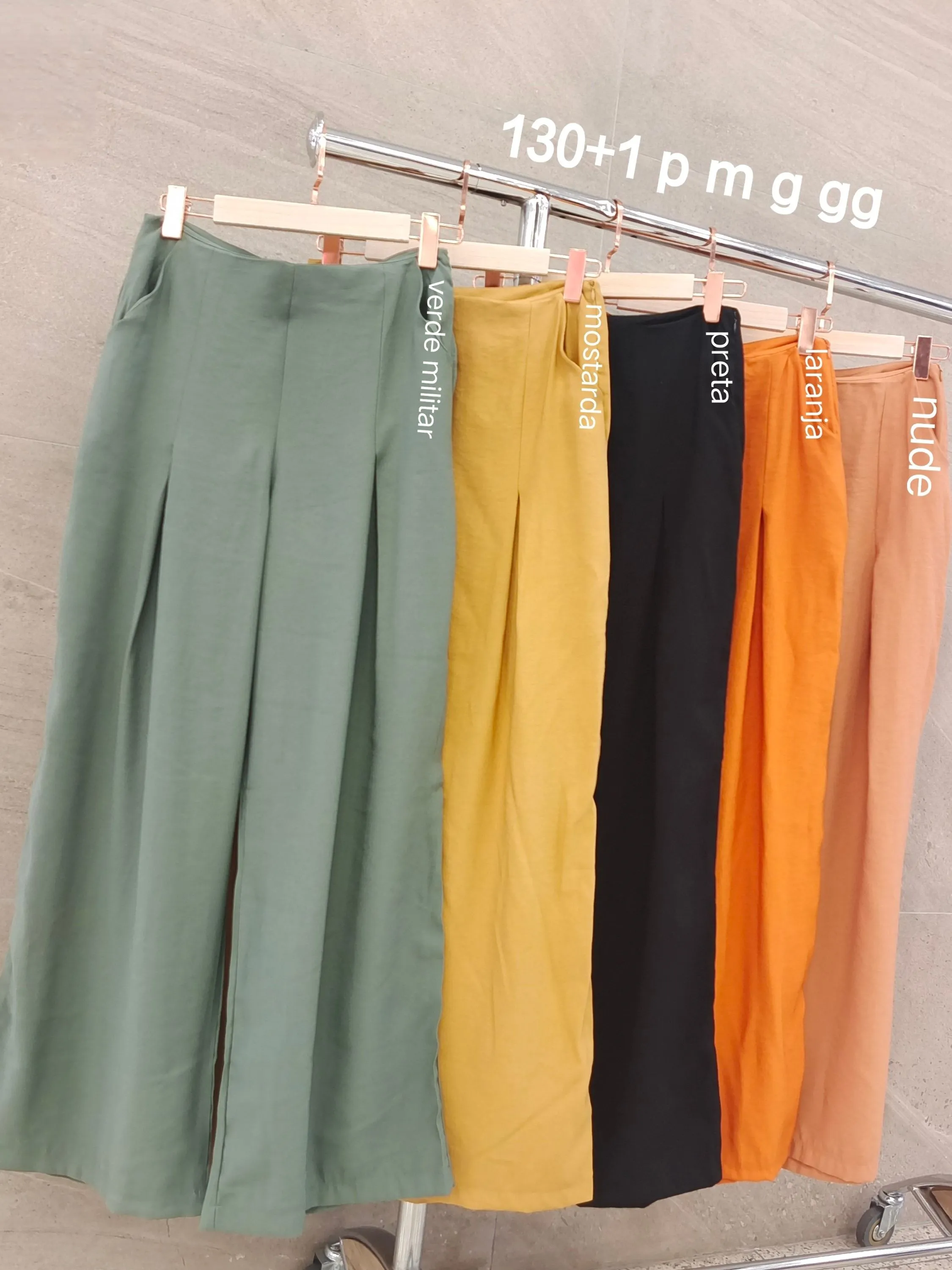 4pç  calça pantalona Alfaiateria 130+1