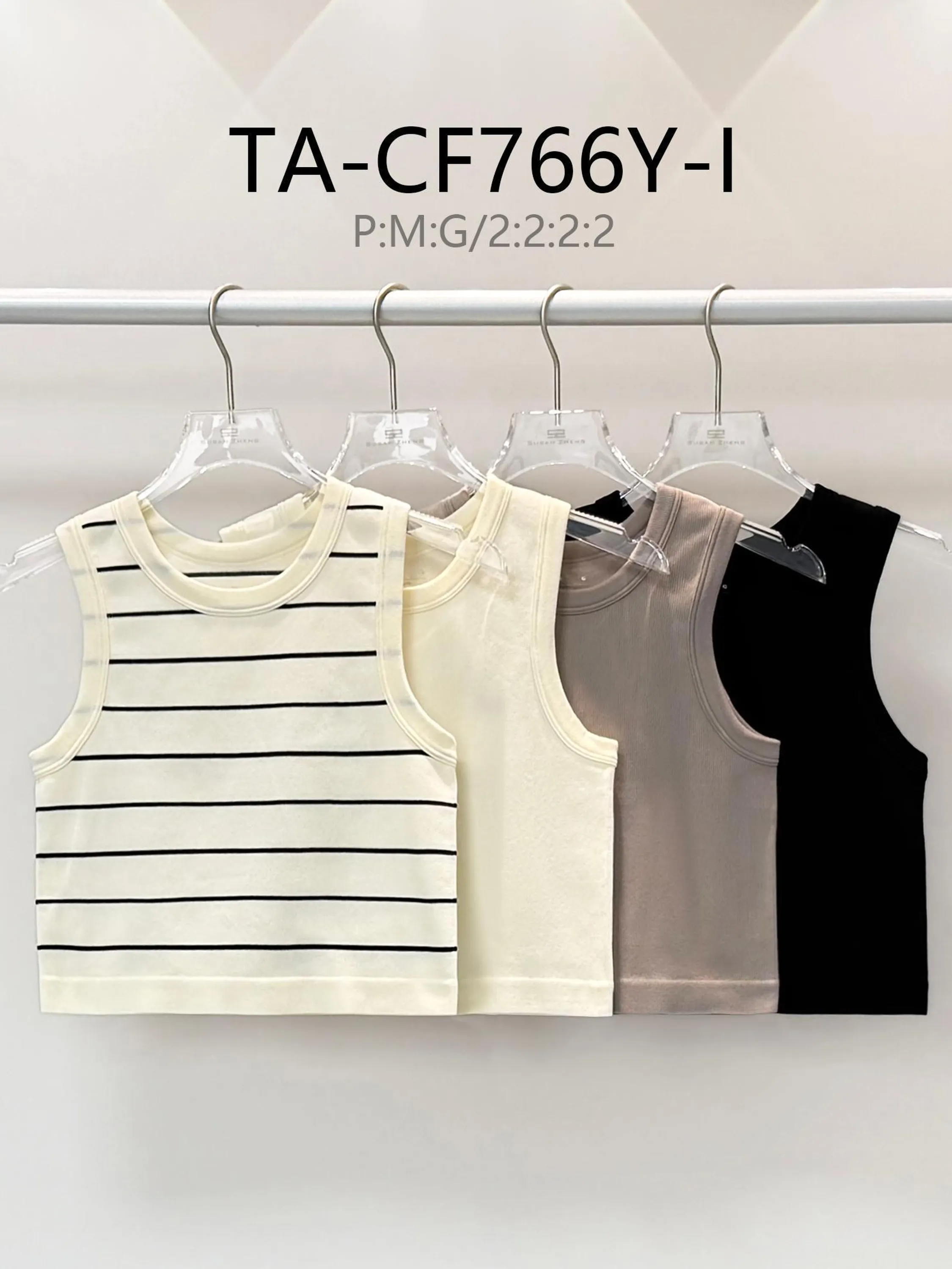 Regata cropped Poliamida importado femininas CA-CF766Y-1