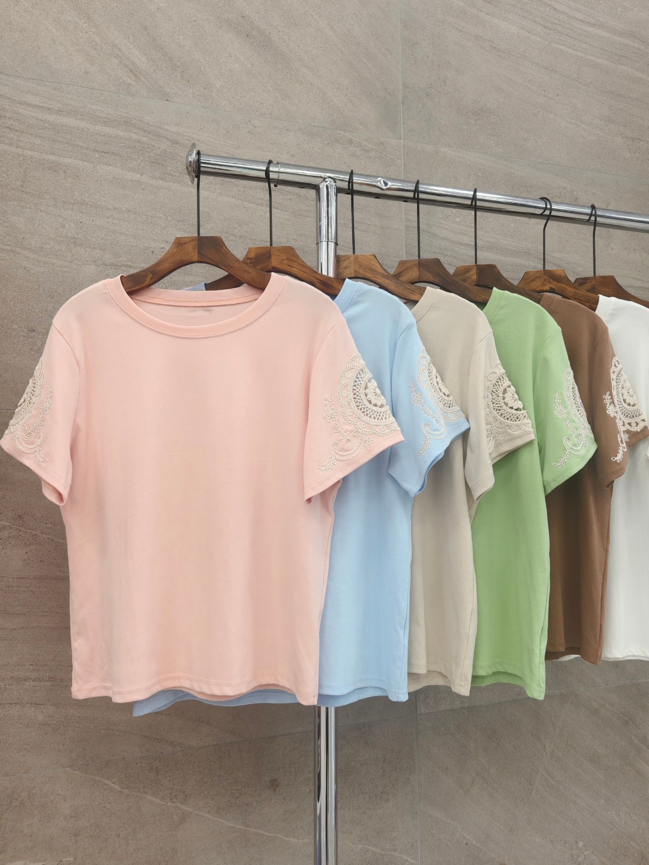 plusai bordado Algodão importado femininas modas MF8259P