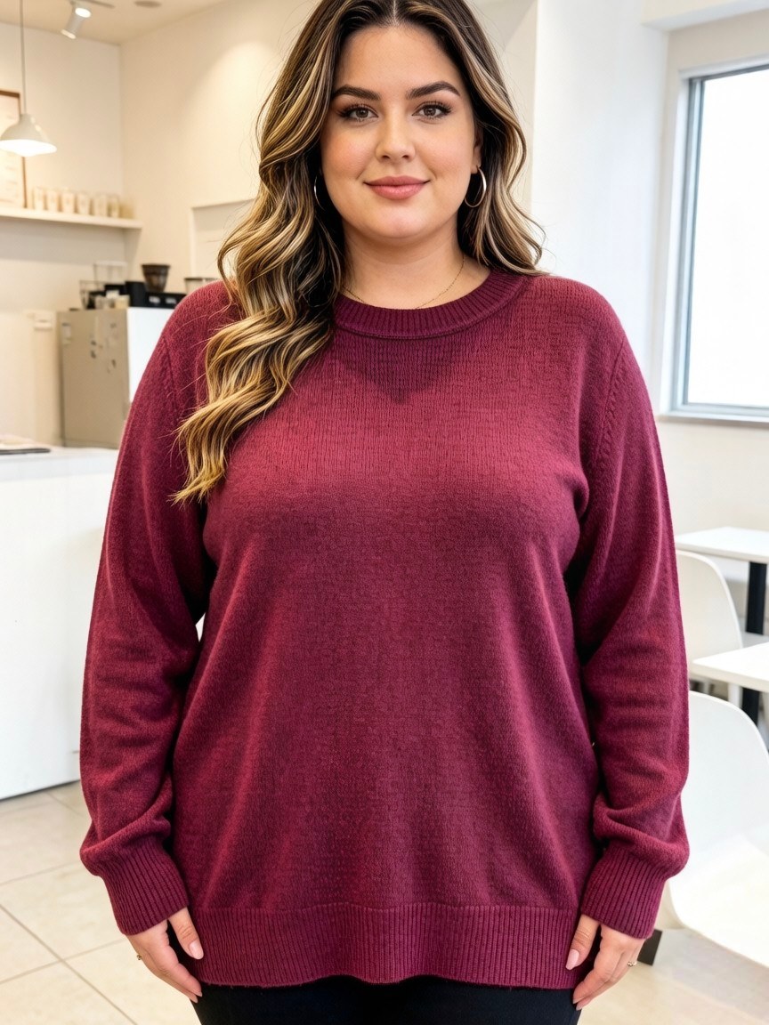blusa plus size modal com Elastano Femininas modas CX7133