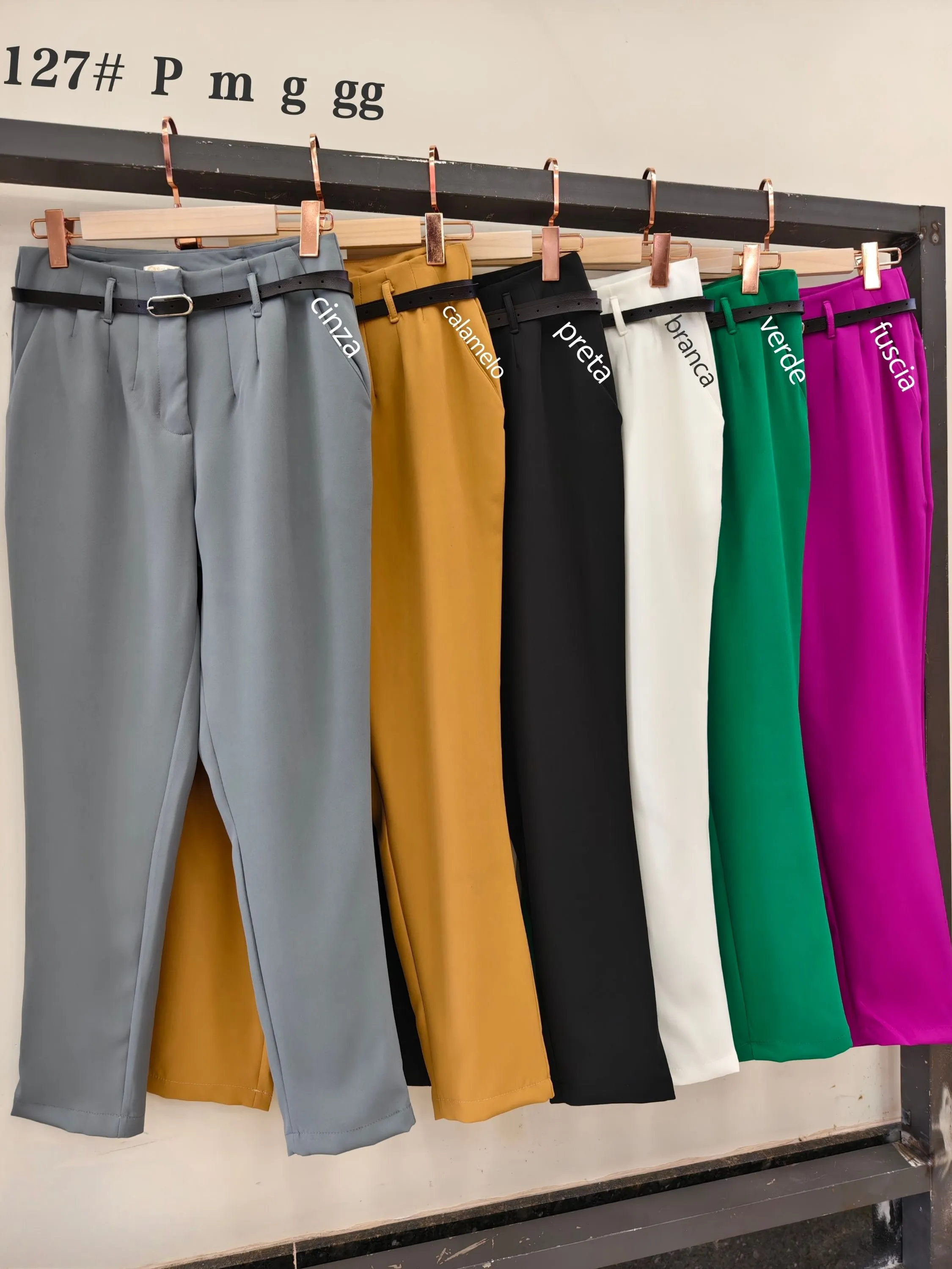 Calça Zara Alfaiateria com cinto 127#