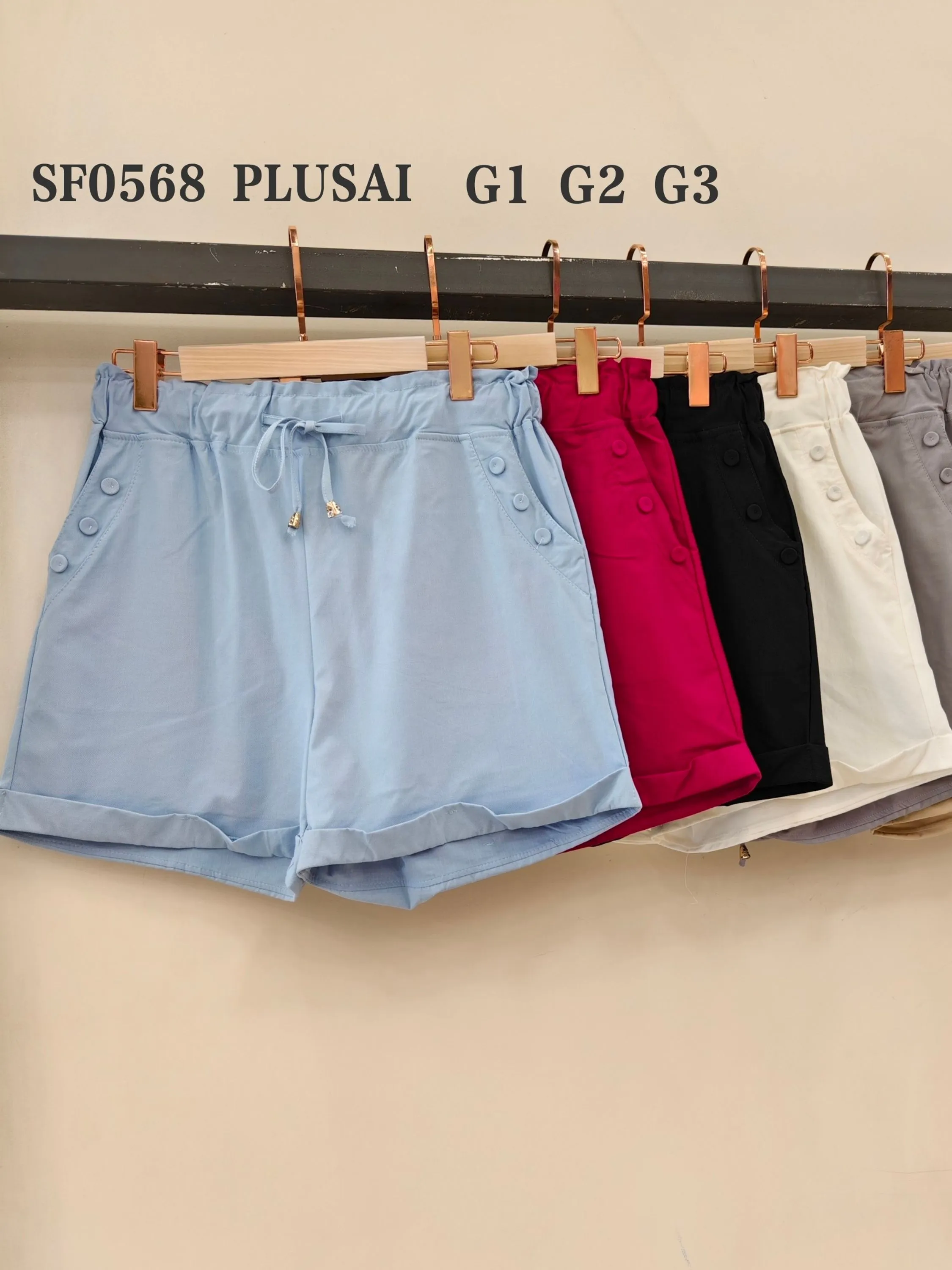 short plusai sarja importado femininas SF0568