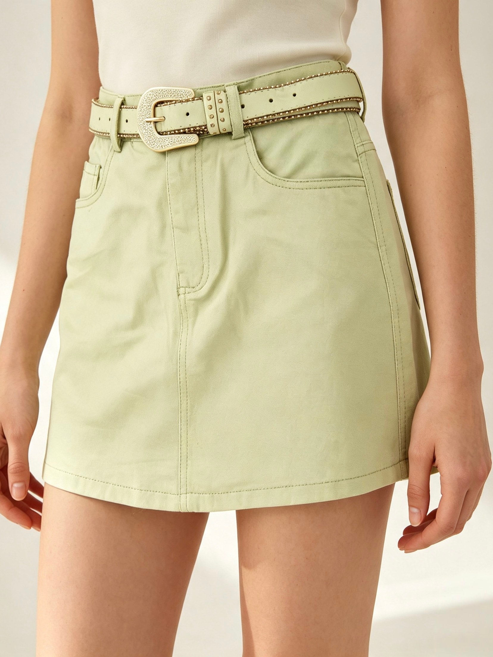 short Saia sarja importado femininas modas FS012
