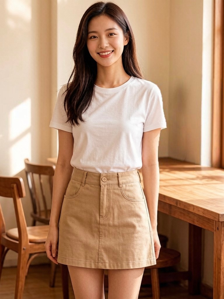 short Saia sarja com Elastano importado femininas E2225