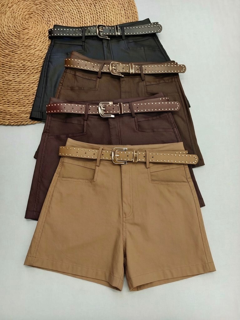 short Resnada com flanelada importado femininas modas ME3048