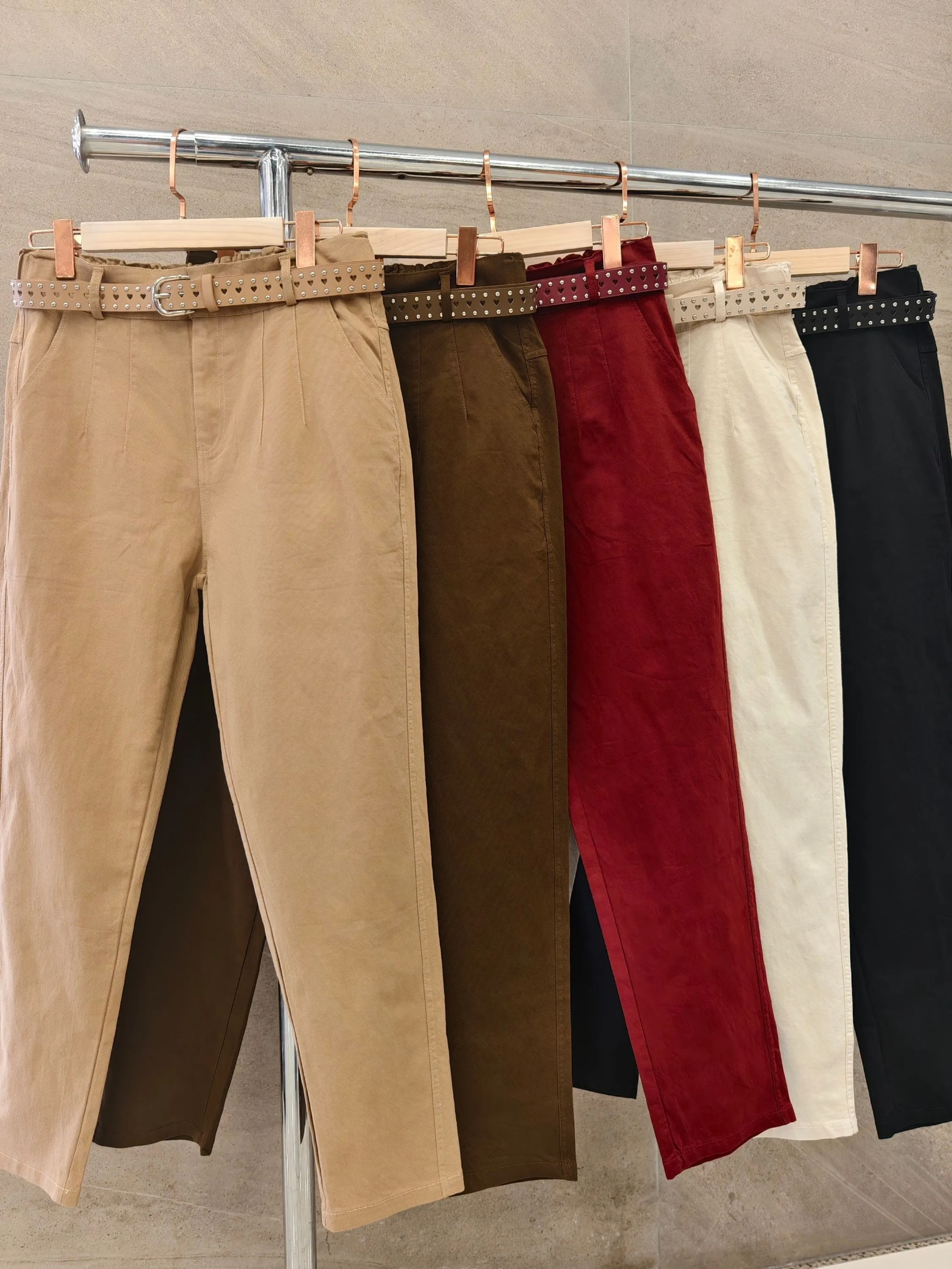 Calça plusai sarja com Elastano HF2878（grosso）