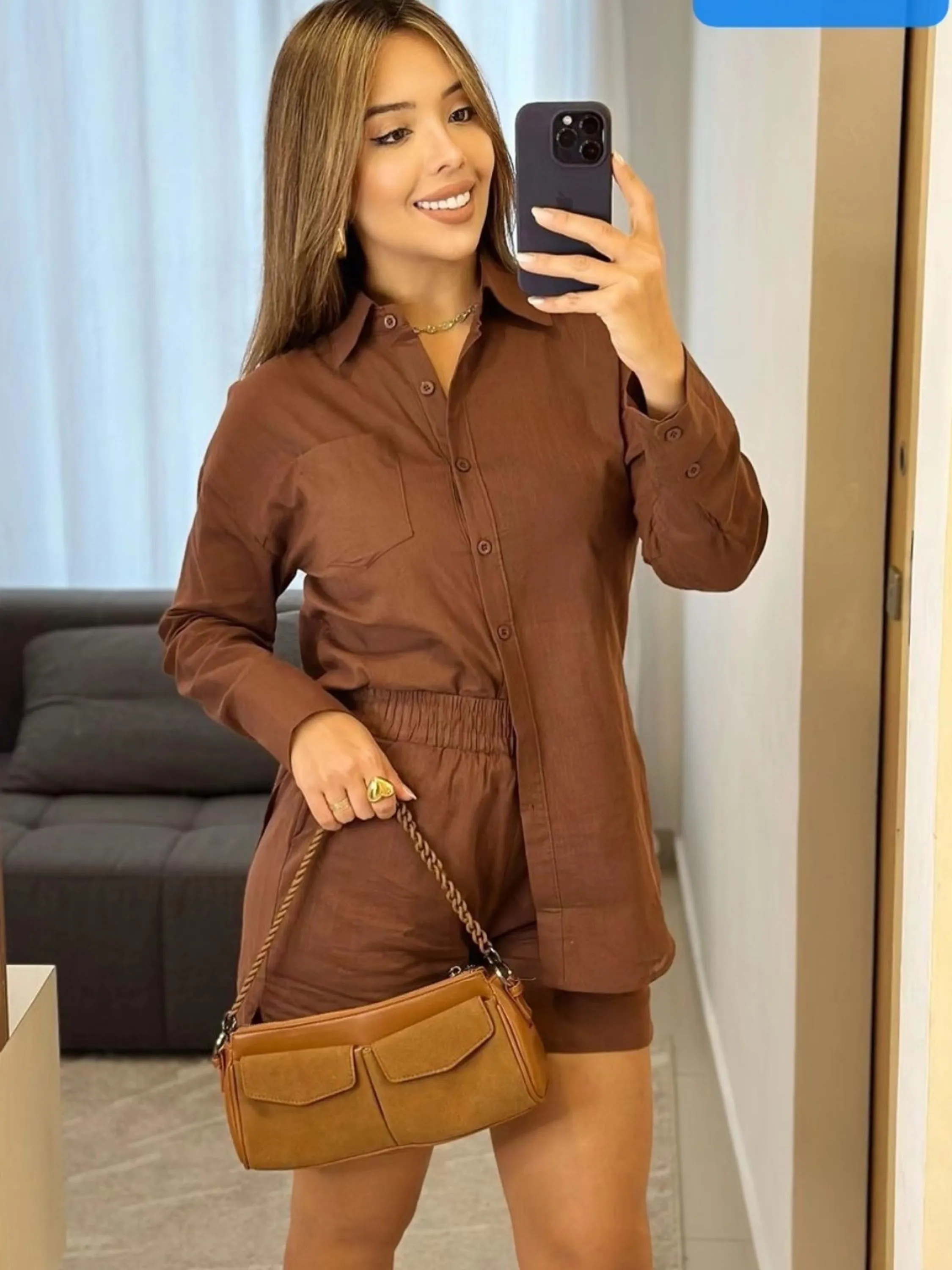 conjunto Linho importado femininas modas LF74603P