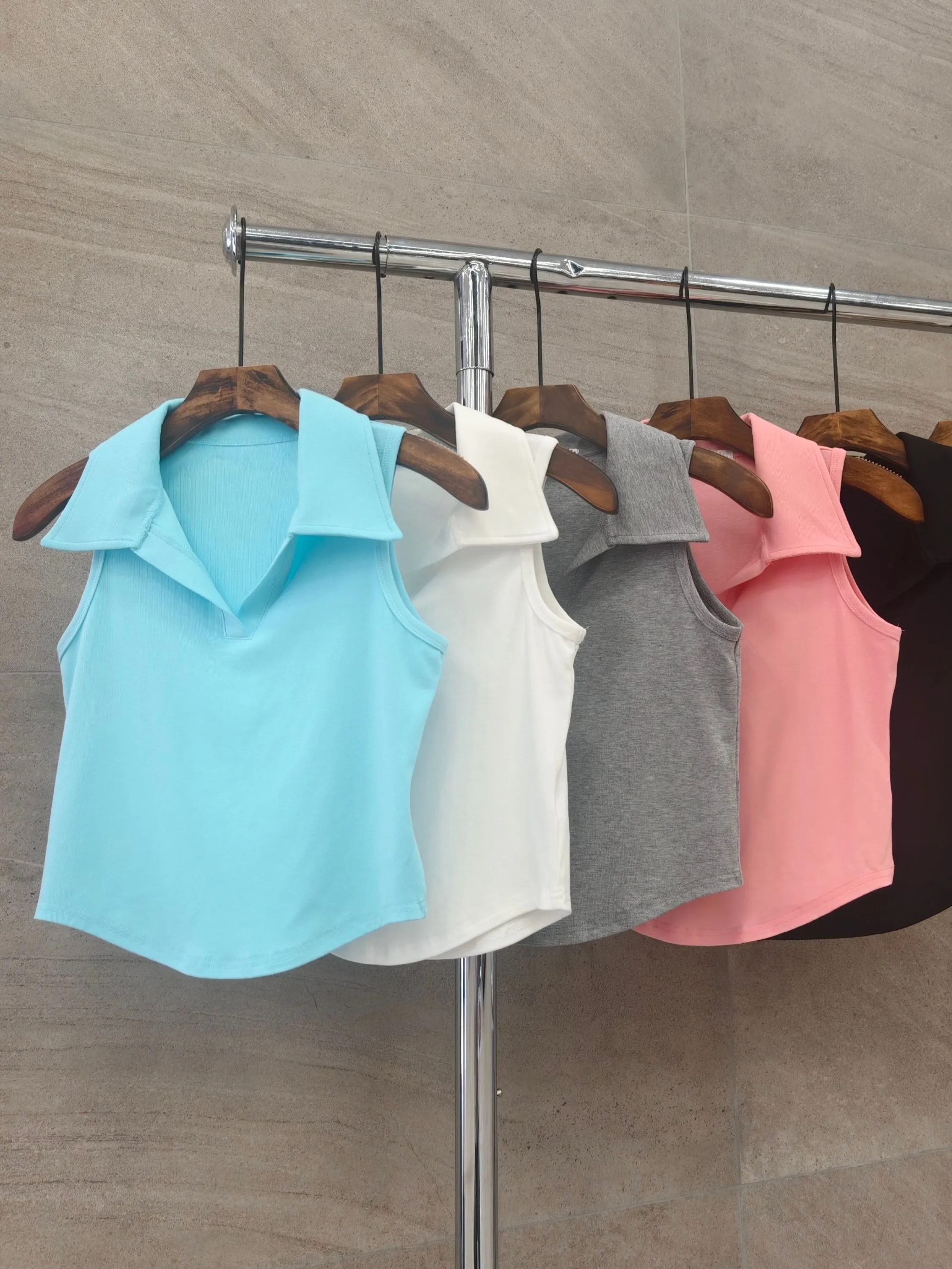MAX Regata polo Algodão importado femininas modas 710