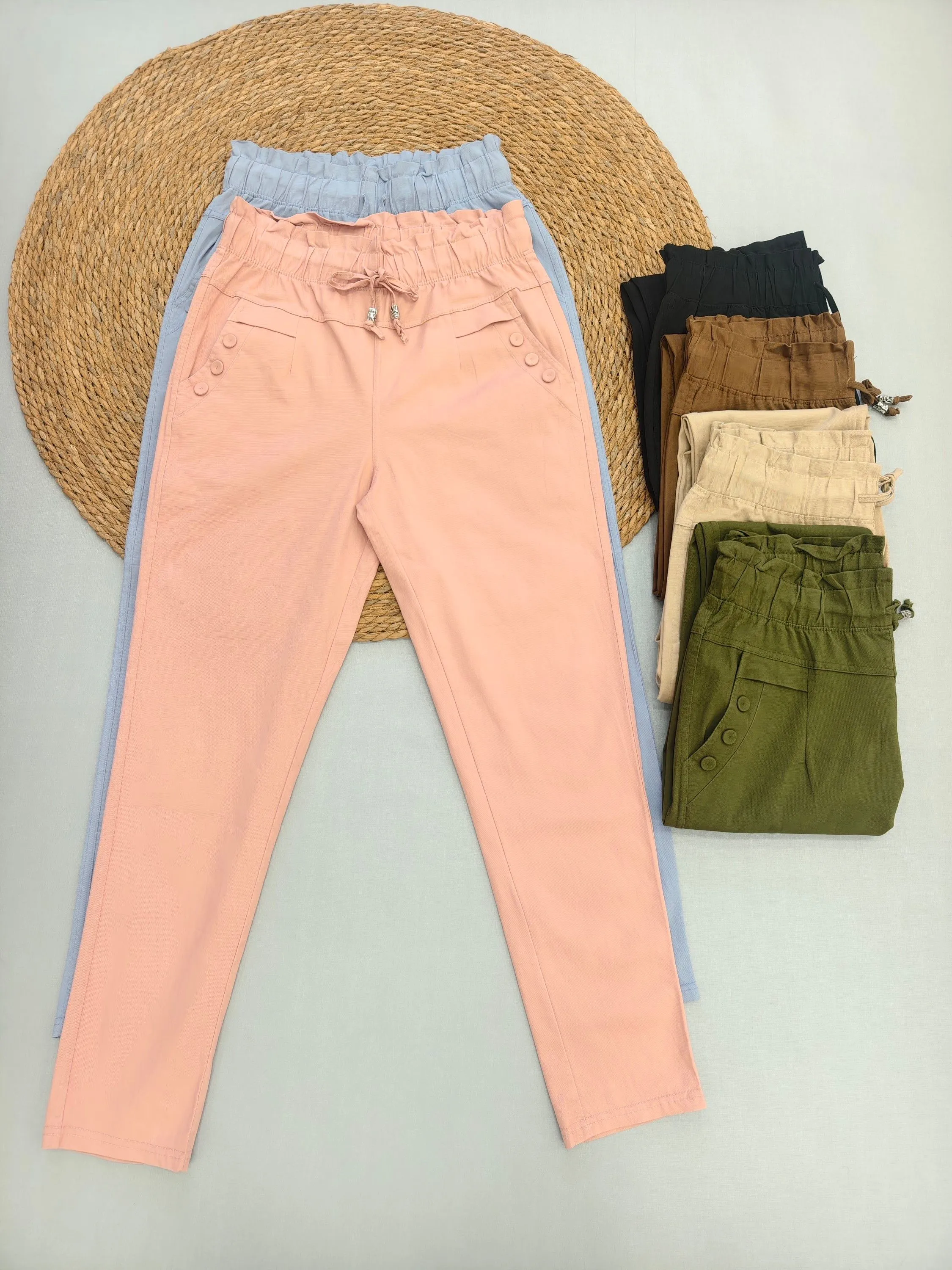 calça sarja com Elastano importado femininas modas XJ-803