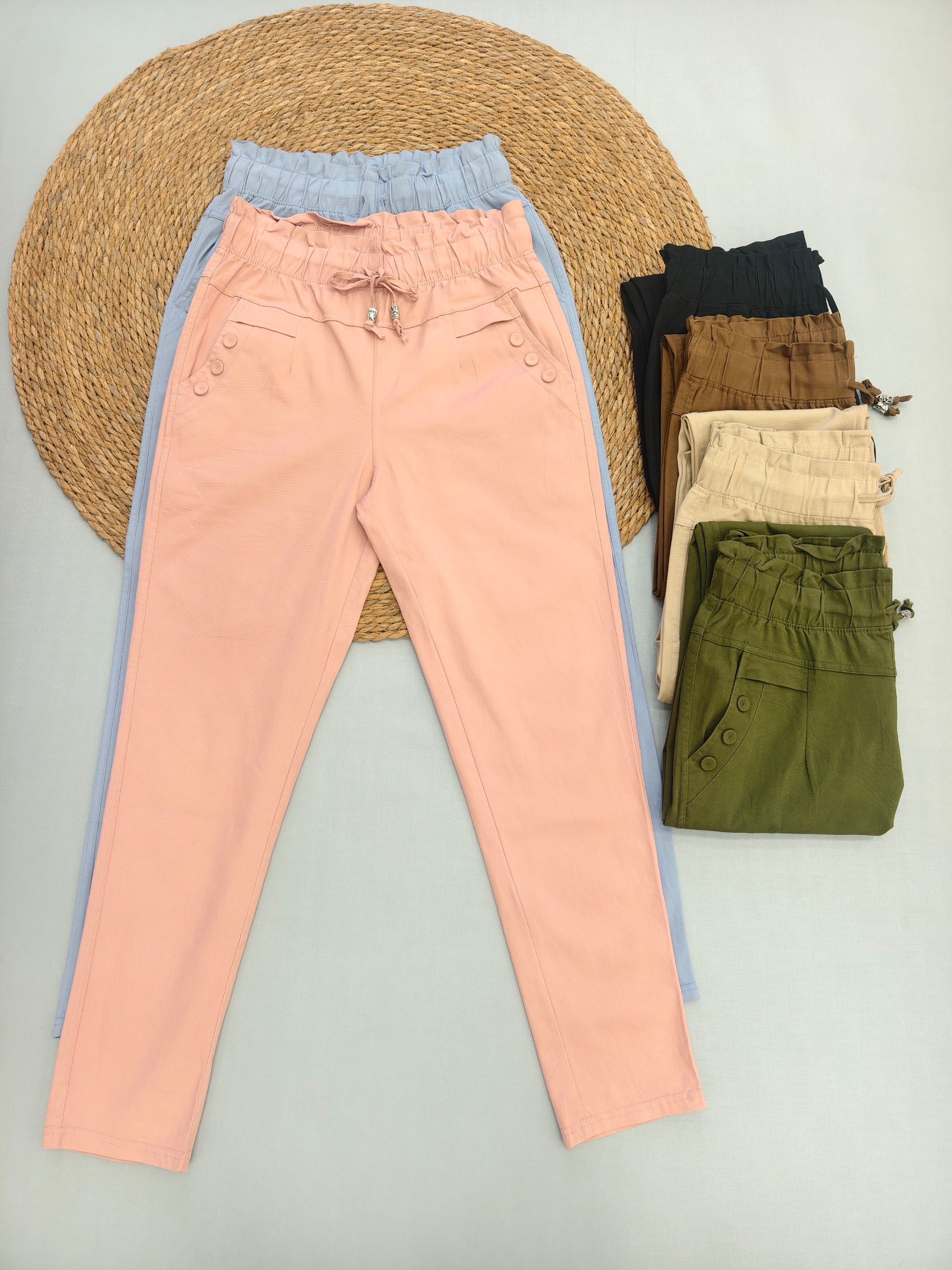 calça sarja com Elastano importado femininas modas XJ-803