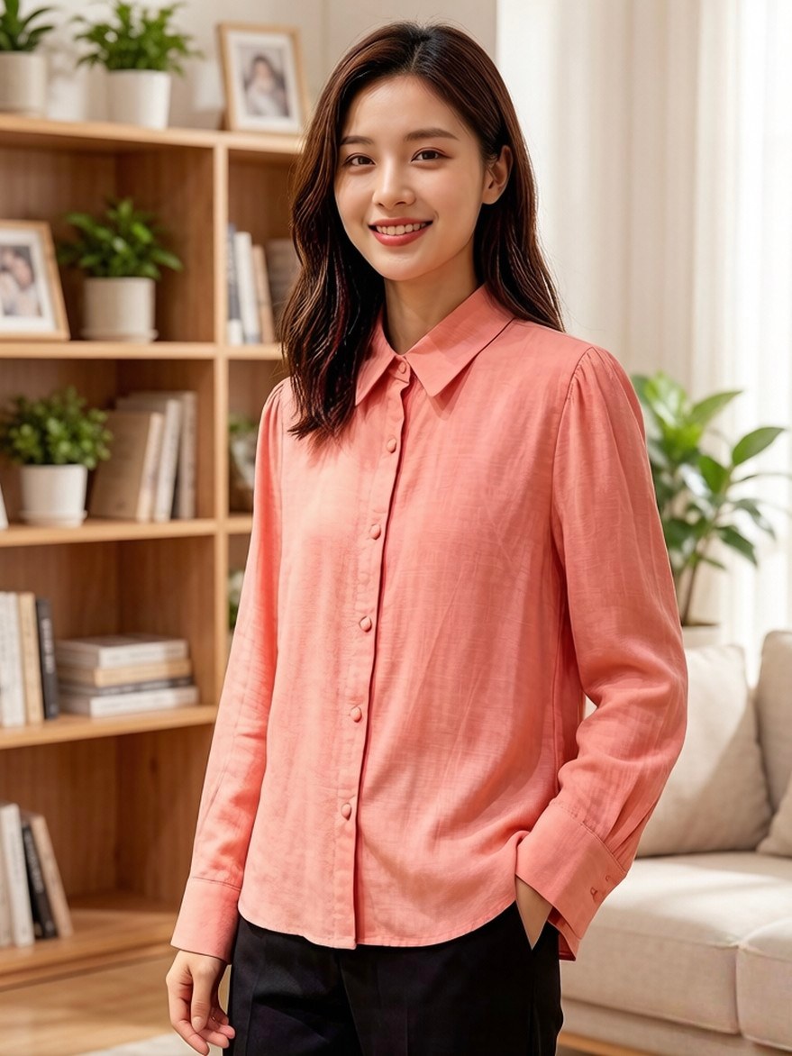 camisa Linho importado femininas modas AN3015