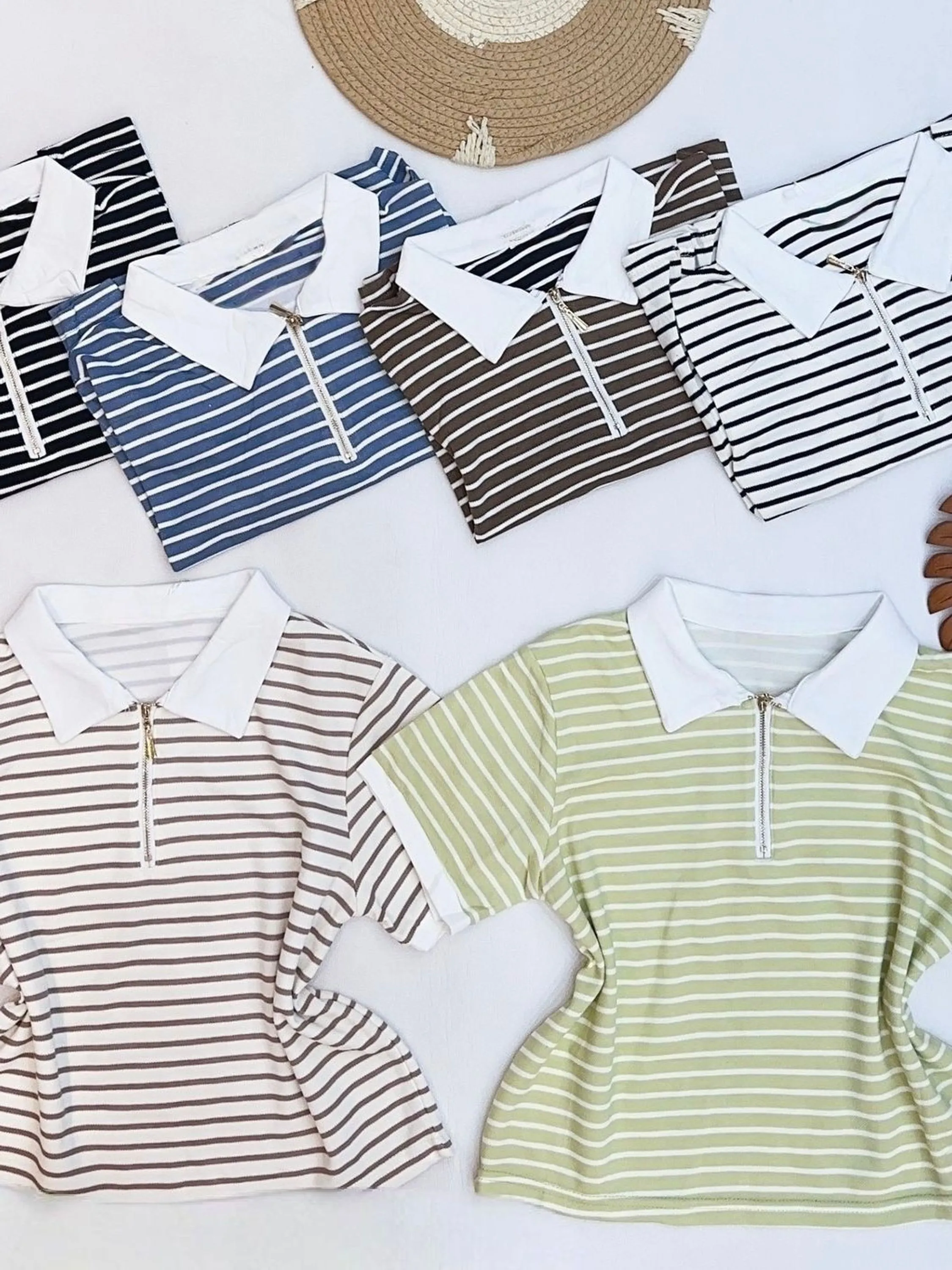 polo listrata importado femininas modas DXY8436