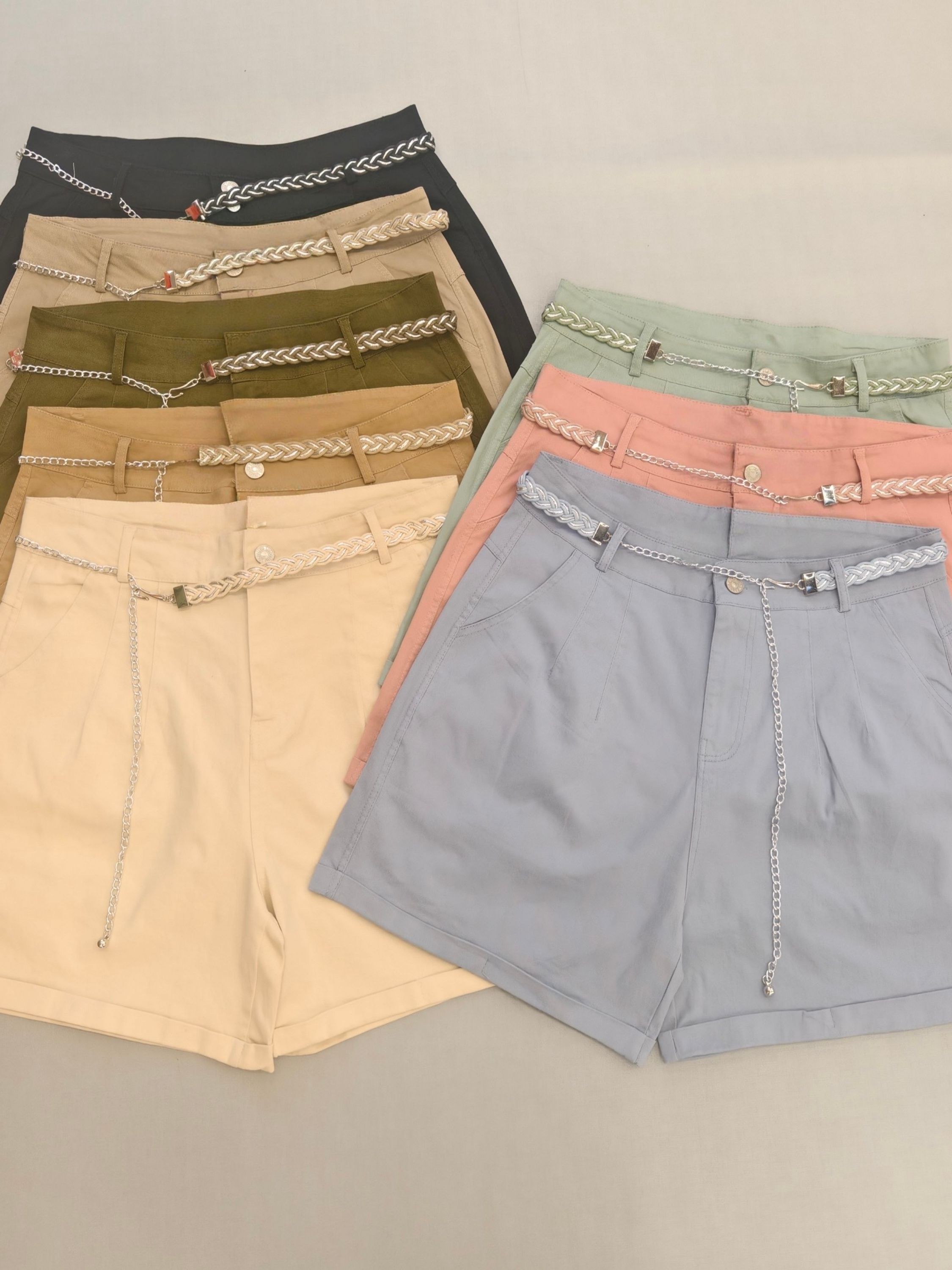 short plusai sarja importado femininas modas MF2833
