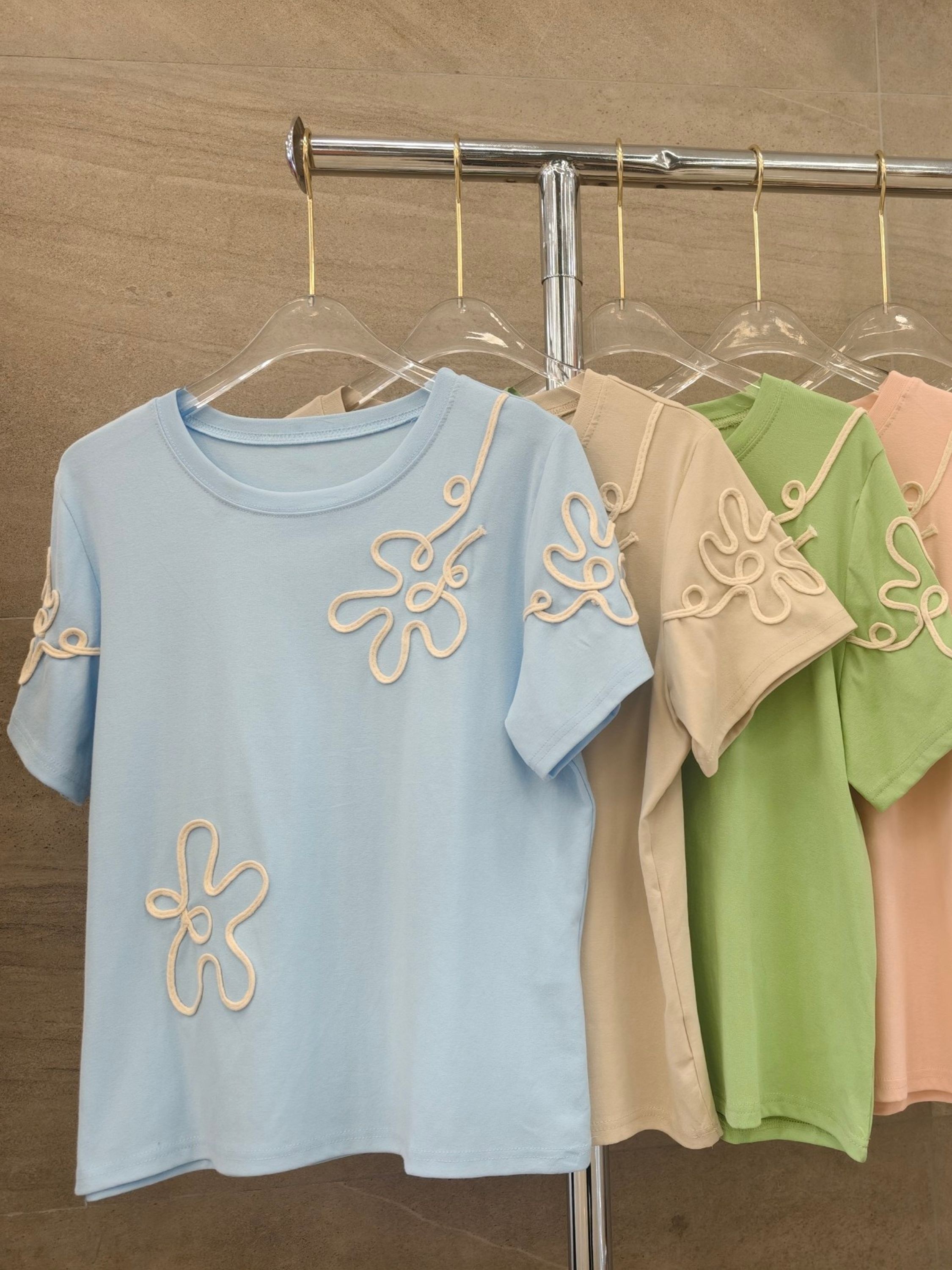 plusai bordado Algodão importado femininas modas MF9258p