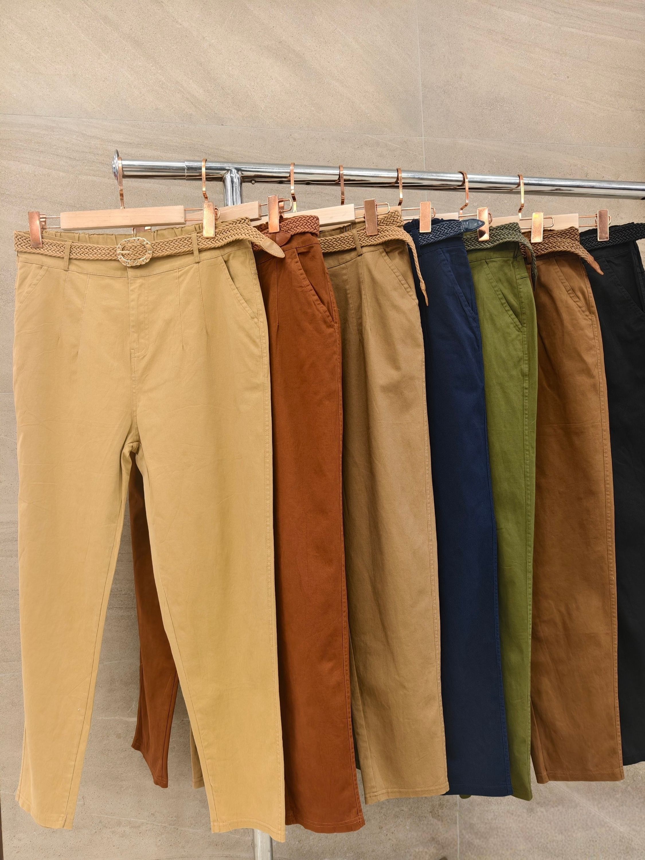 Calça plusai sarja importado femininas modas JD-8221