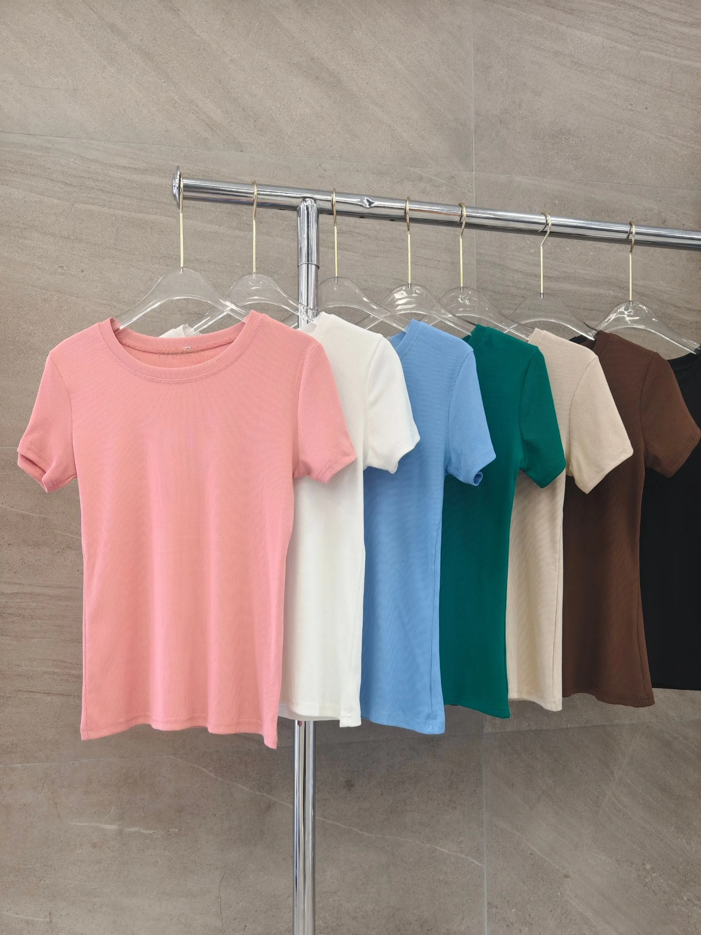 Camiseta canelata importado femininas P123