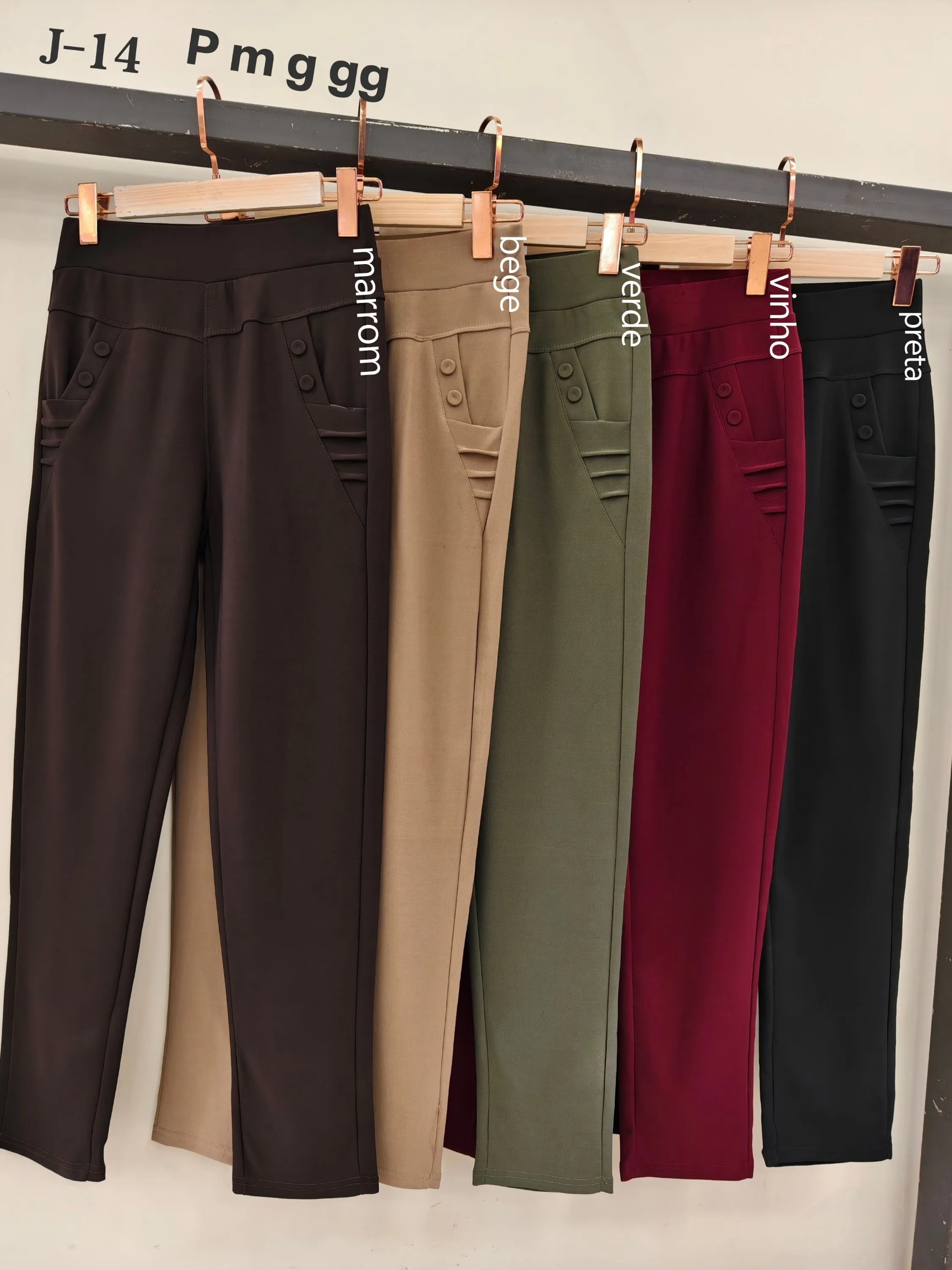 Calça flanelada importado femininas J-14