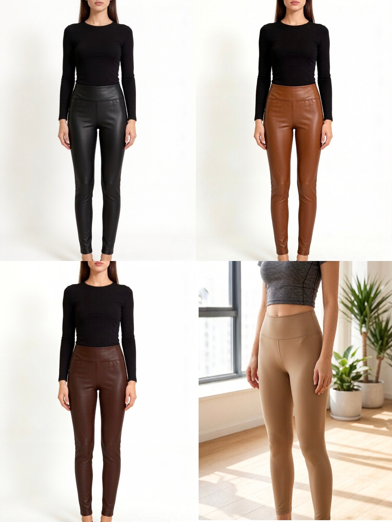 calça leggings Resnada com flanelada femininas PK0991