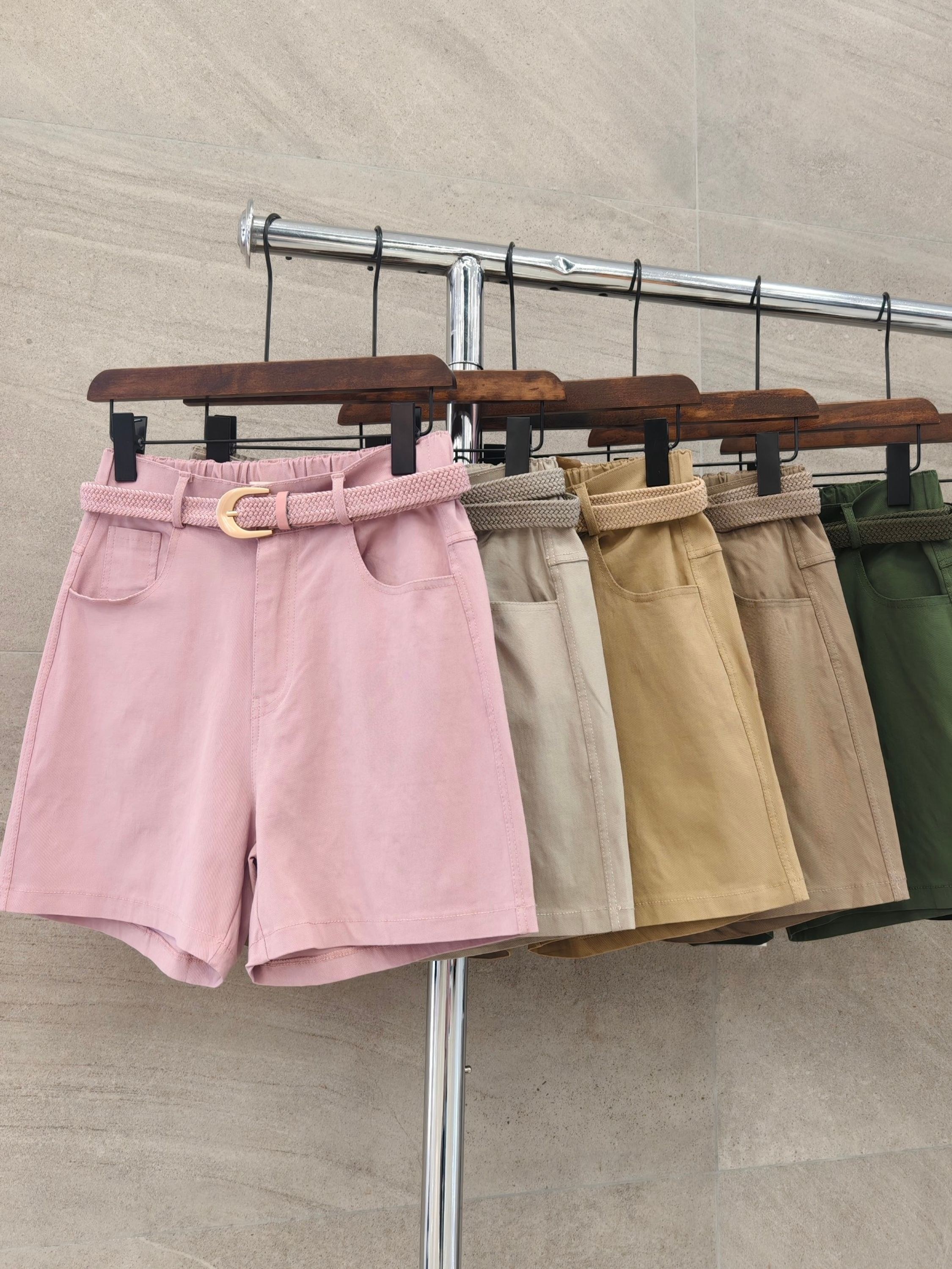 short Sarja com Elastano importado femininas modas BW1869