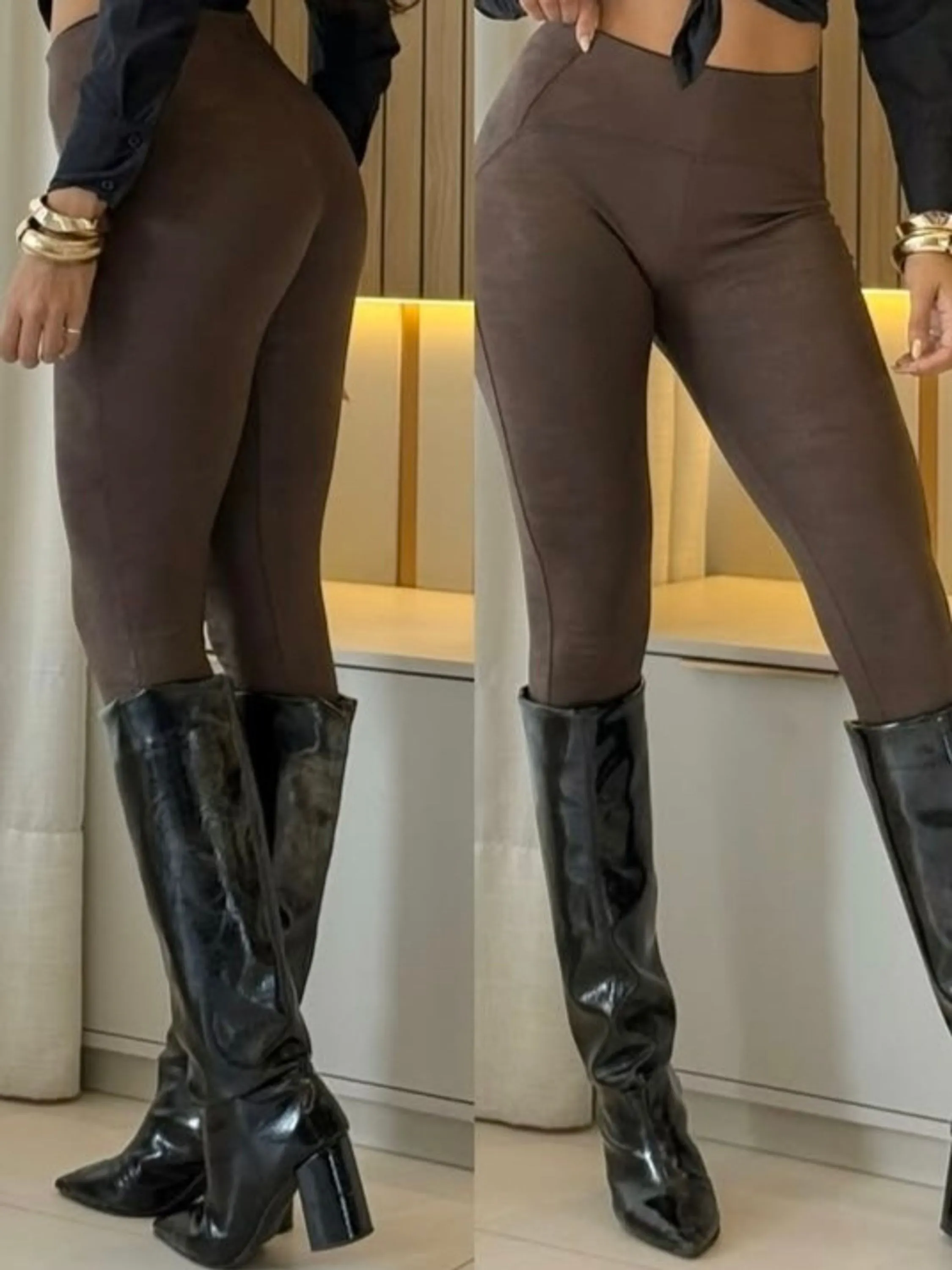 Calça leggings Pele de cobras importado PK0922